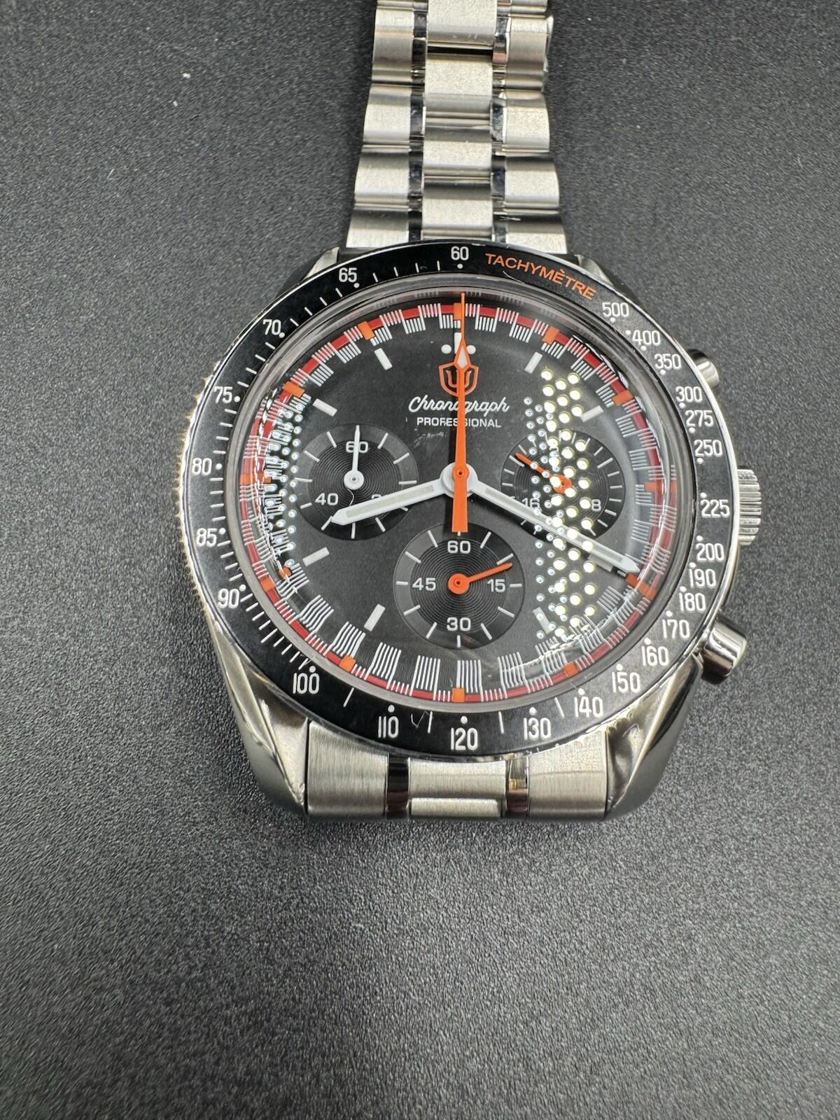 Watchdives Racing VK63 Mecaquartz Chronograph 40 MM Full Kit w/ Box & Papers NM