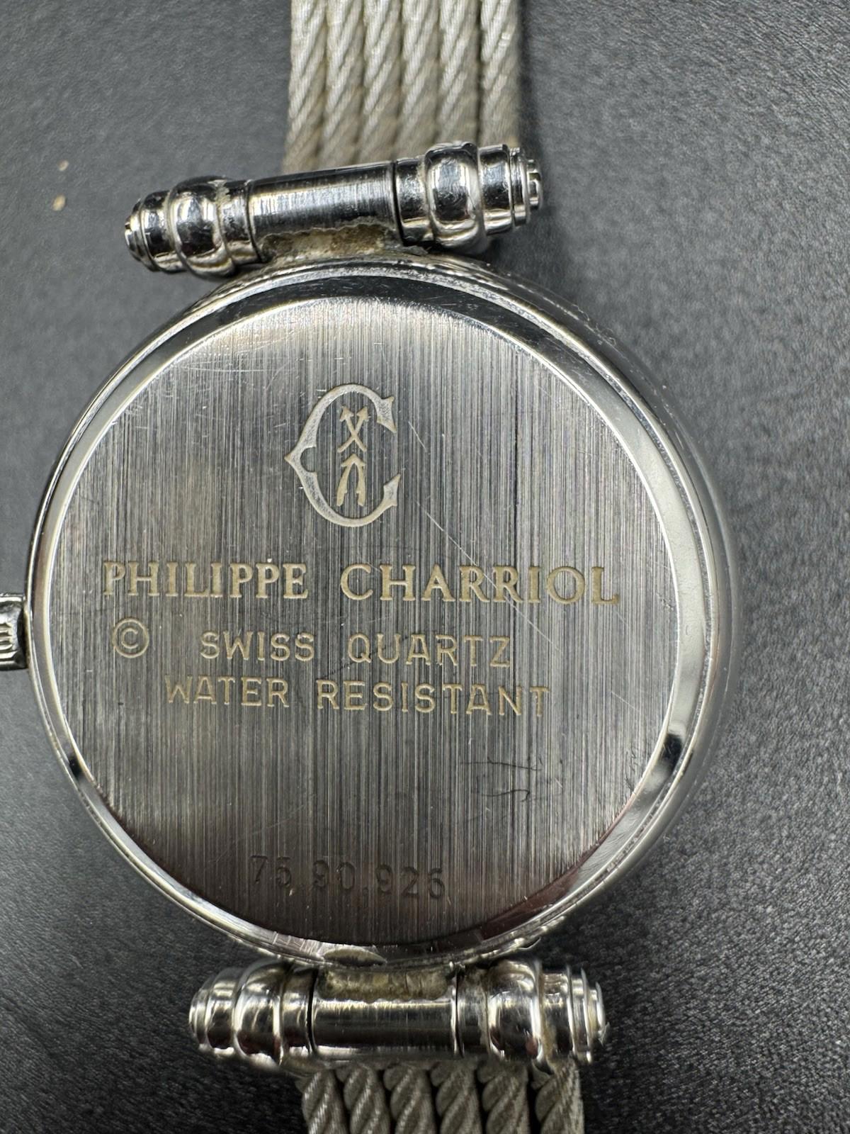 Philippe Charriol Watch Men's Wire Celtic Swiss Made Silver & Gold Colored Quart