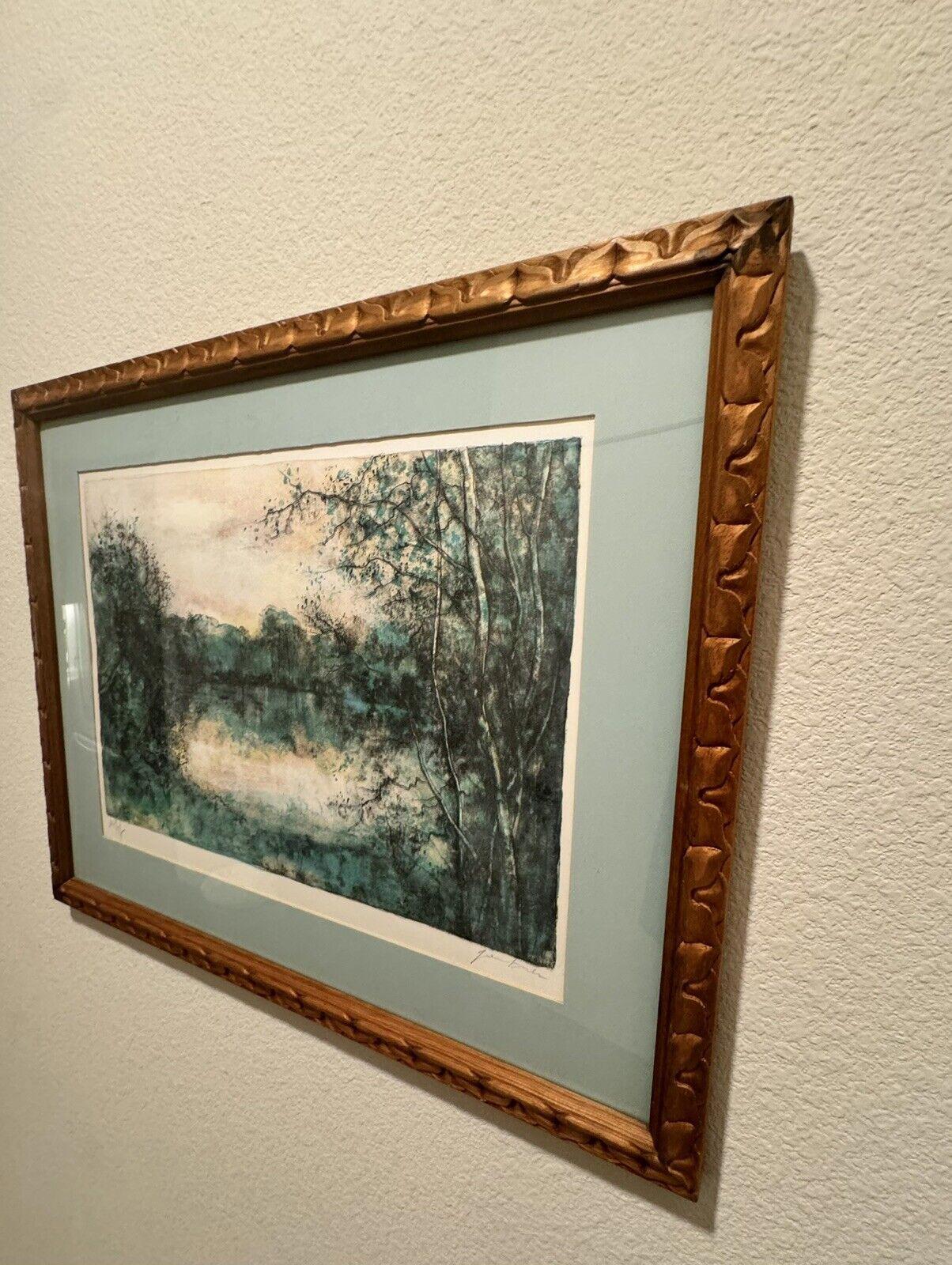 Bernard Ganter Lithograph Forest Limited Edition Framed