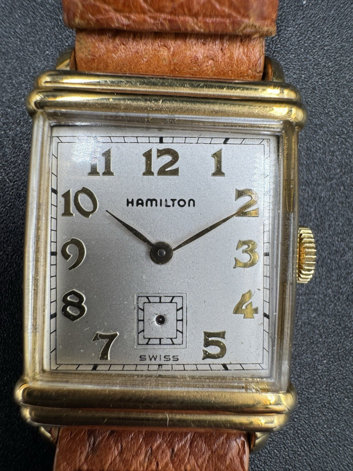 Hamilton Limited Edition No. 2148 22mm Gold Tank Quartz Watch 10k Gold Filled VG