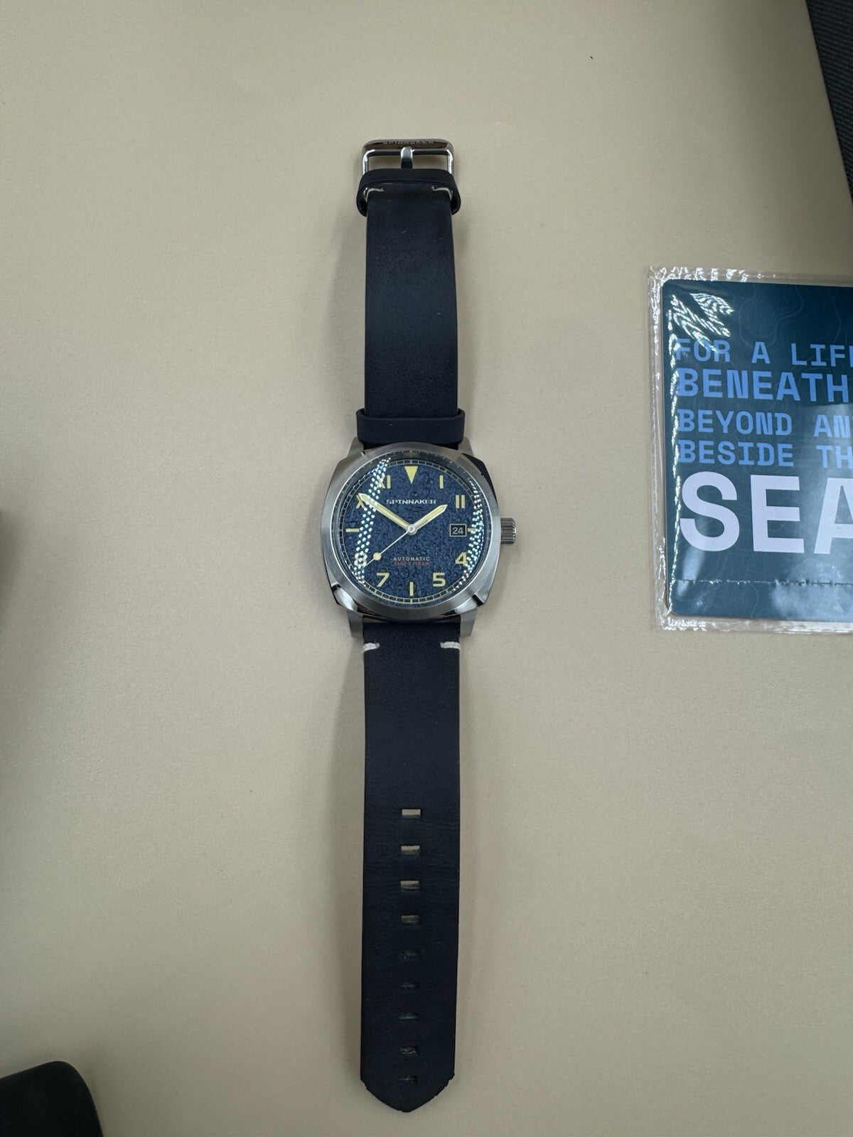 Spinnaker Hull California Blue Dial Japanese Automatic SP-5071-02 Men's Watch NM