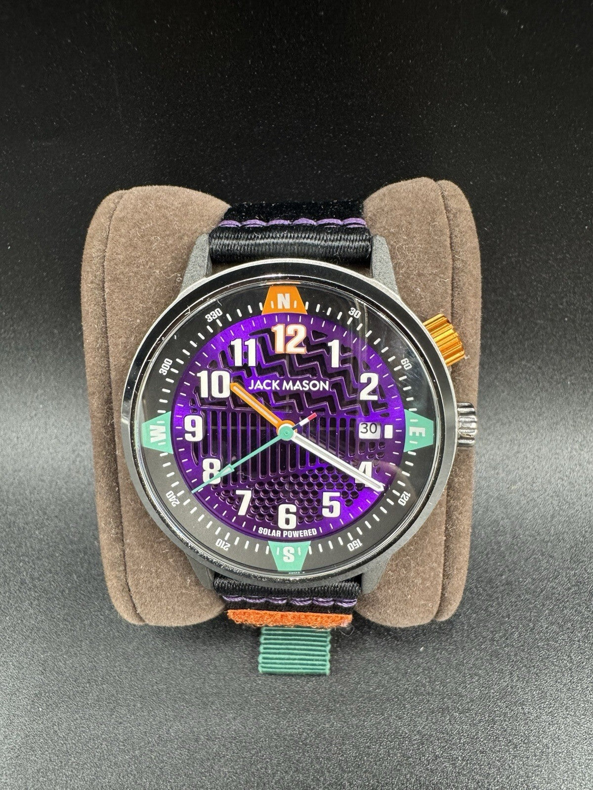 Jack Mason Overland Solar Purple Dial - JM-F111-008 - Excellent Condititon Rare