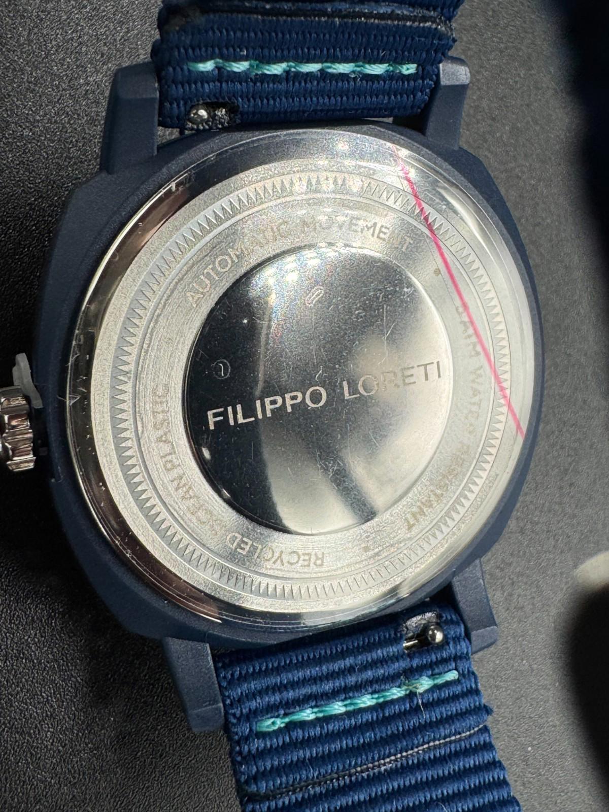 Filippo Loreti Folgore Ocean Automatic Turquoise Dial Recycled Plastic 40mm New