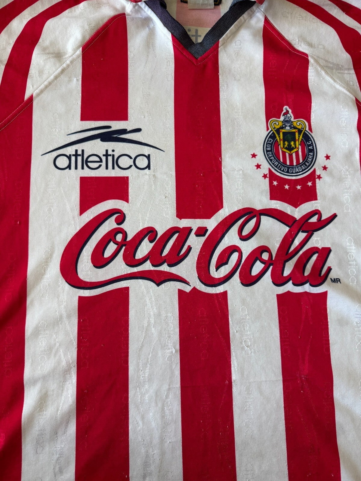 Atletica Chivas Guadalajara 1998 Vintage Jersey Local Original Grande / Large G+