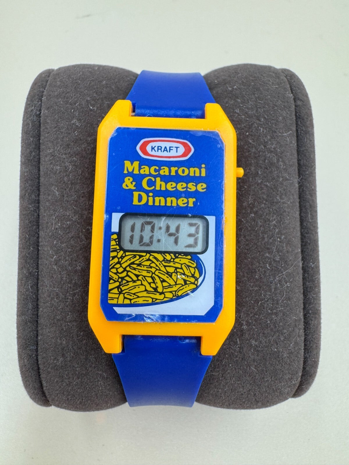 Kraft Macaroni & Cheese Dinner Digital Watch Running with Original Plastic Film