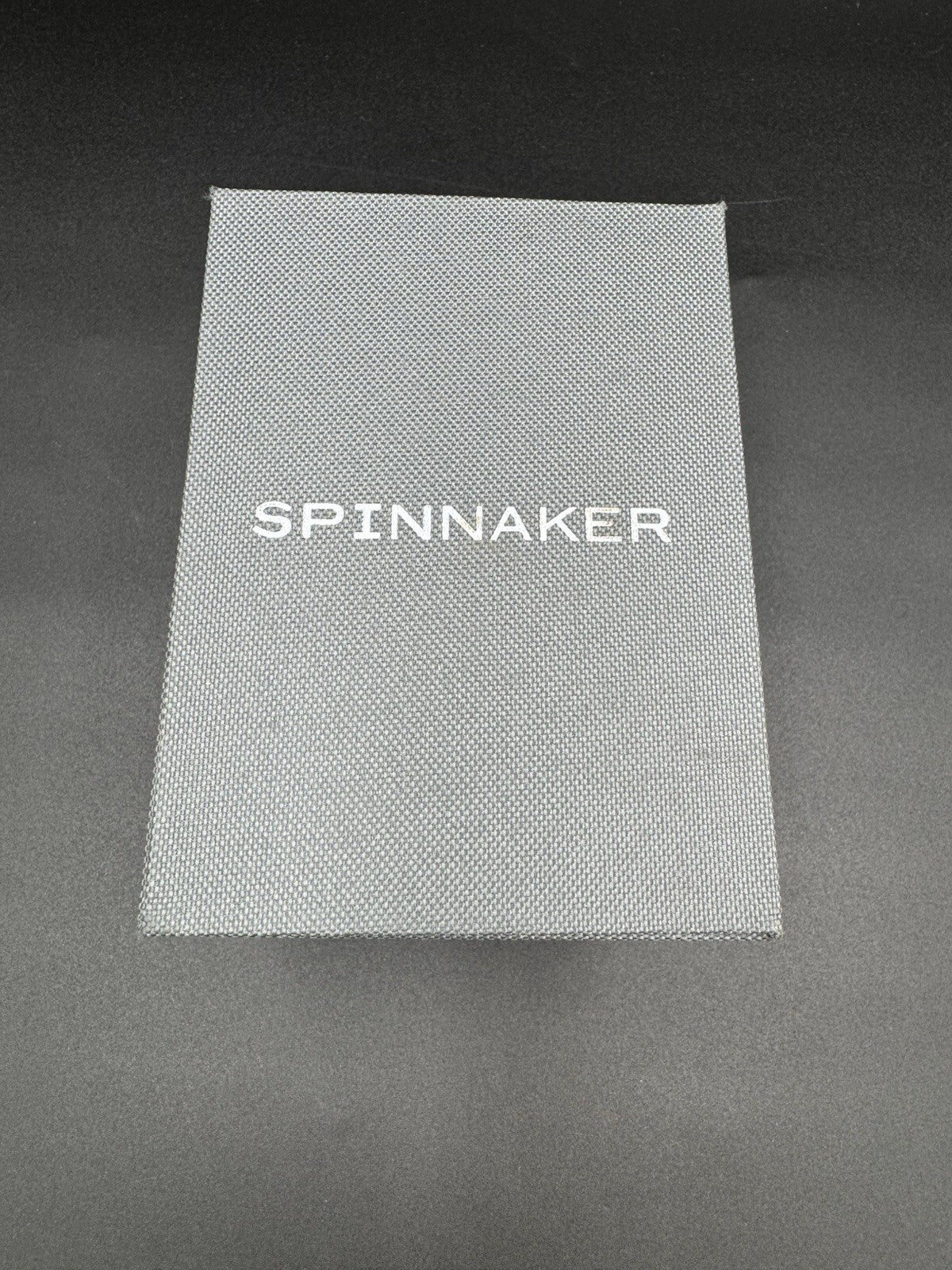 Spinnaker Wreck Auto Diver Oxidized Blue Leather Strap 44mm Watch Near Mint Cond
