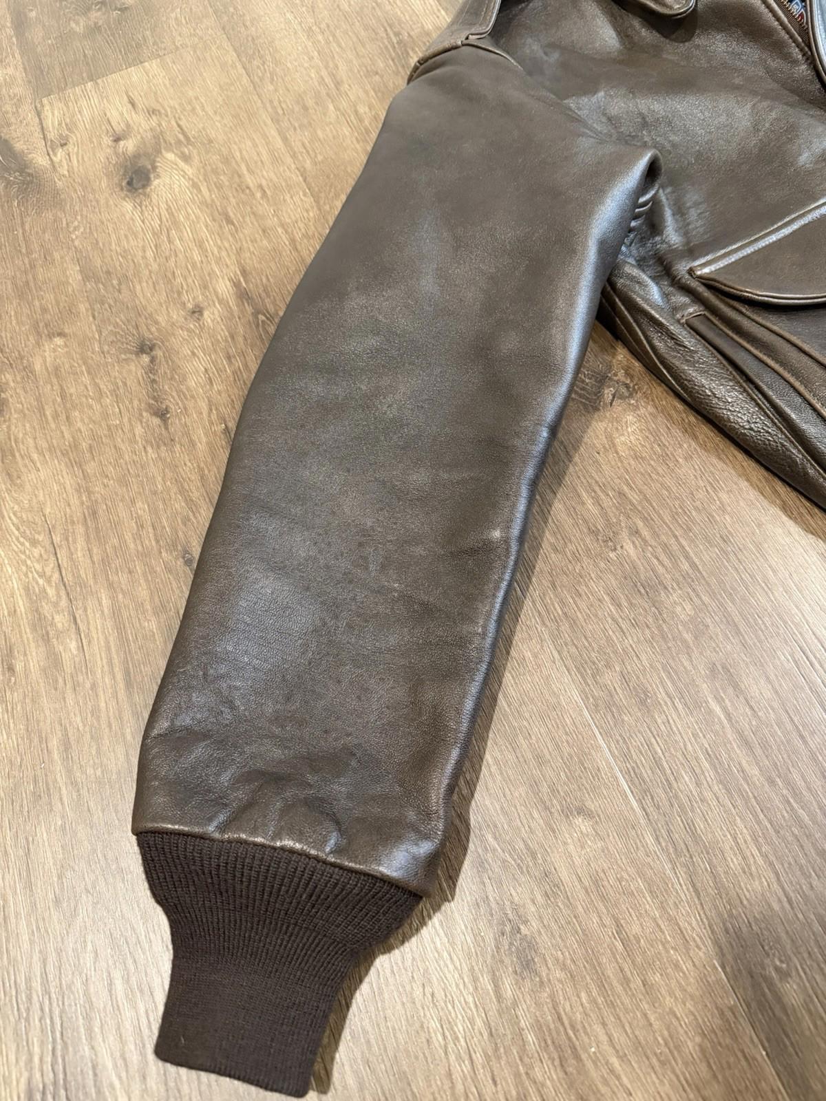 Cockpit USA Type A-2 Leather Bomber Jacket Brown Aviator's Flight Kit No 30-1415