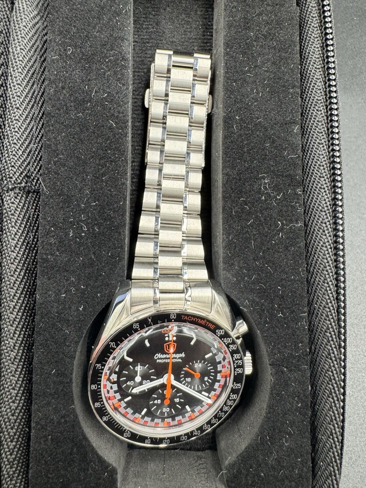 Watchdives Racing VK63 Mecaquartz Chronograph 40 MM Full Kit w/ Box & Papers NM