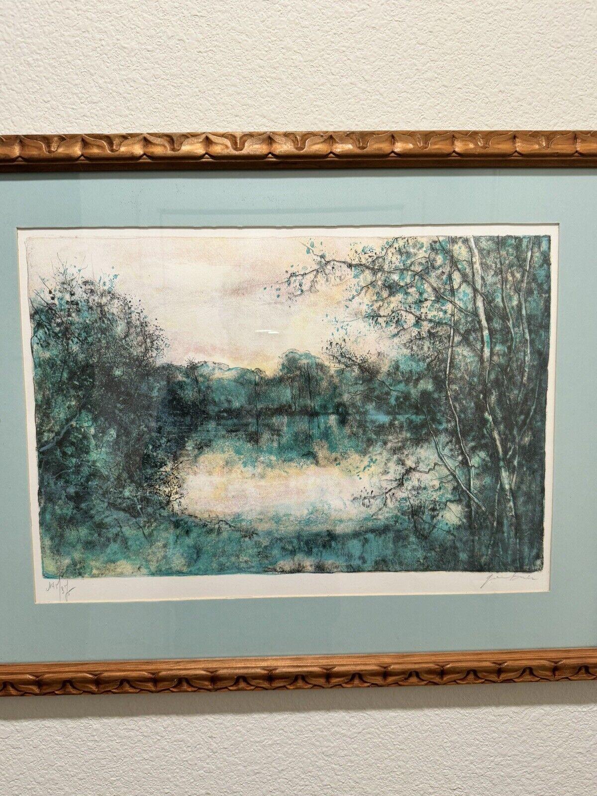 Bernard Ganter Lithograph Forest Limited Edition Framed