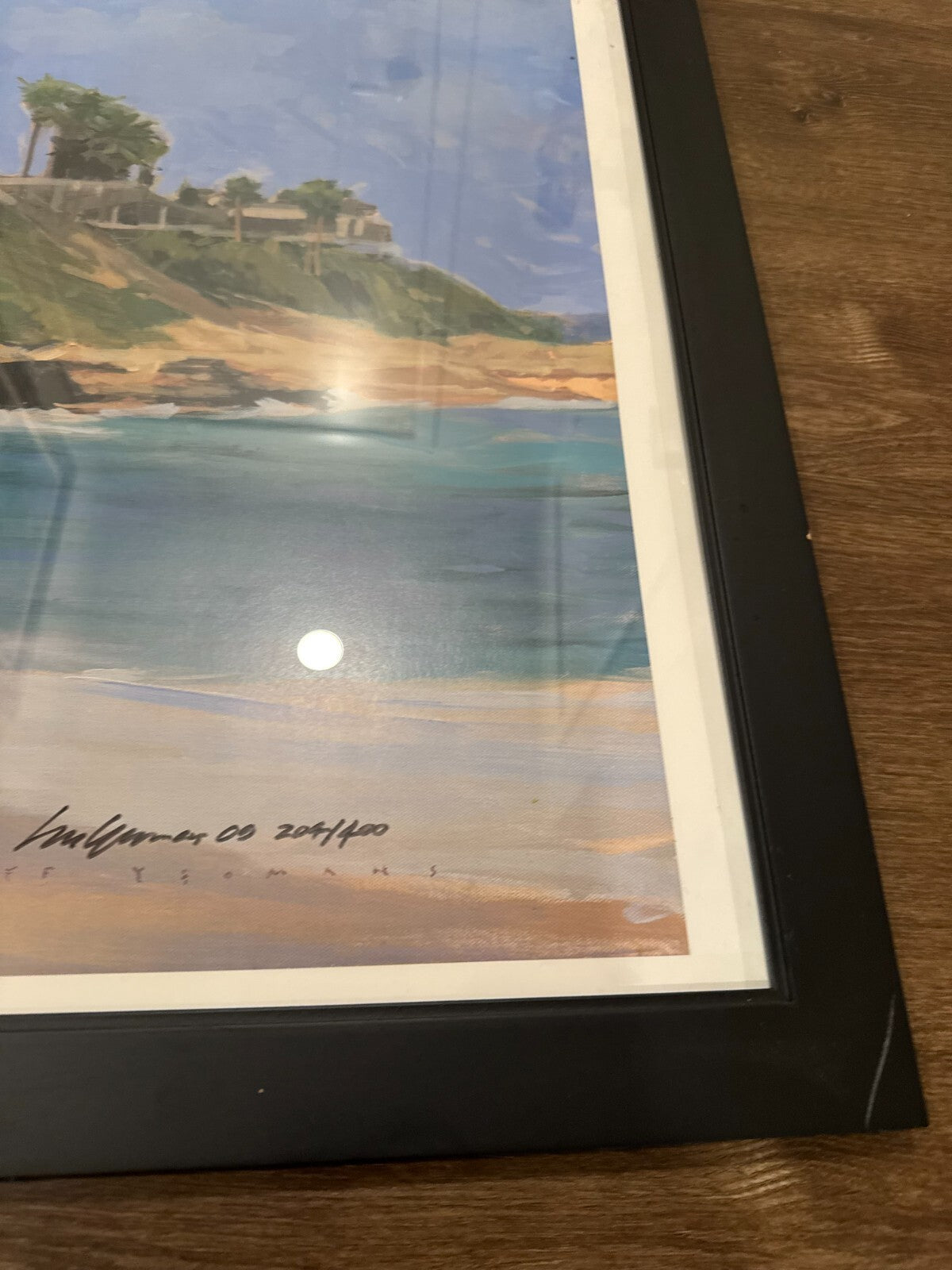 Jeff Yeomans Signed Print 204/400 La Jolla California Beach Framed San Diego Art