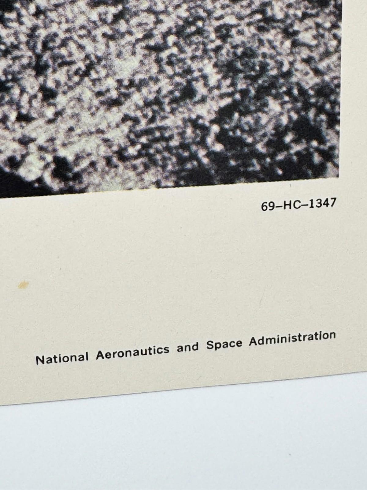 Vintage NASA Apollo 12 Halo Surrounds Astronaut Lithograph Print 69-HC-1347 VG+