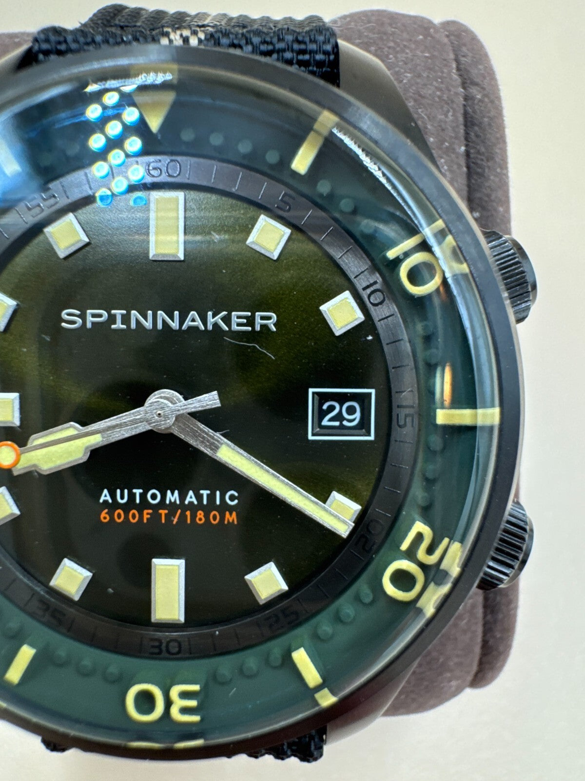 Spinnaker Bradner Stainless Steel 42mm Japanese Automatic Wristwatch Green Dial