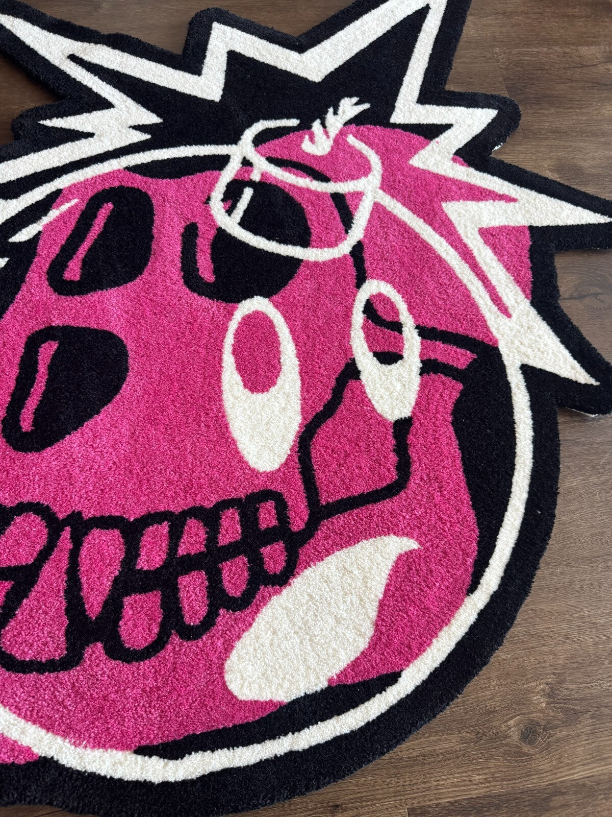 THE HUNDREDS BORED APE YACHT CLUB RUG 2021 BAYC Skull Logo Adam Bomb Black Pink