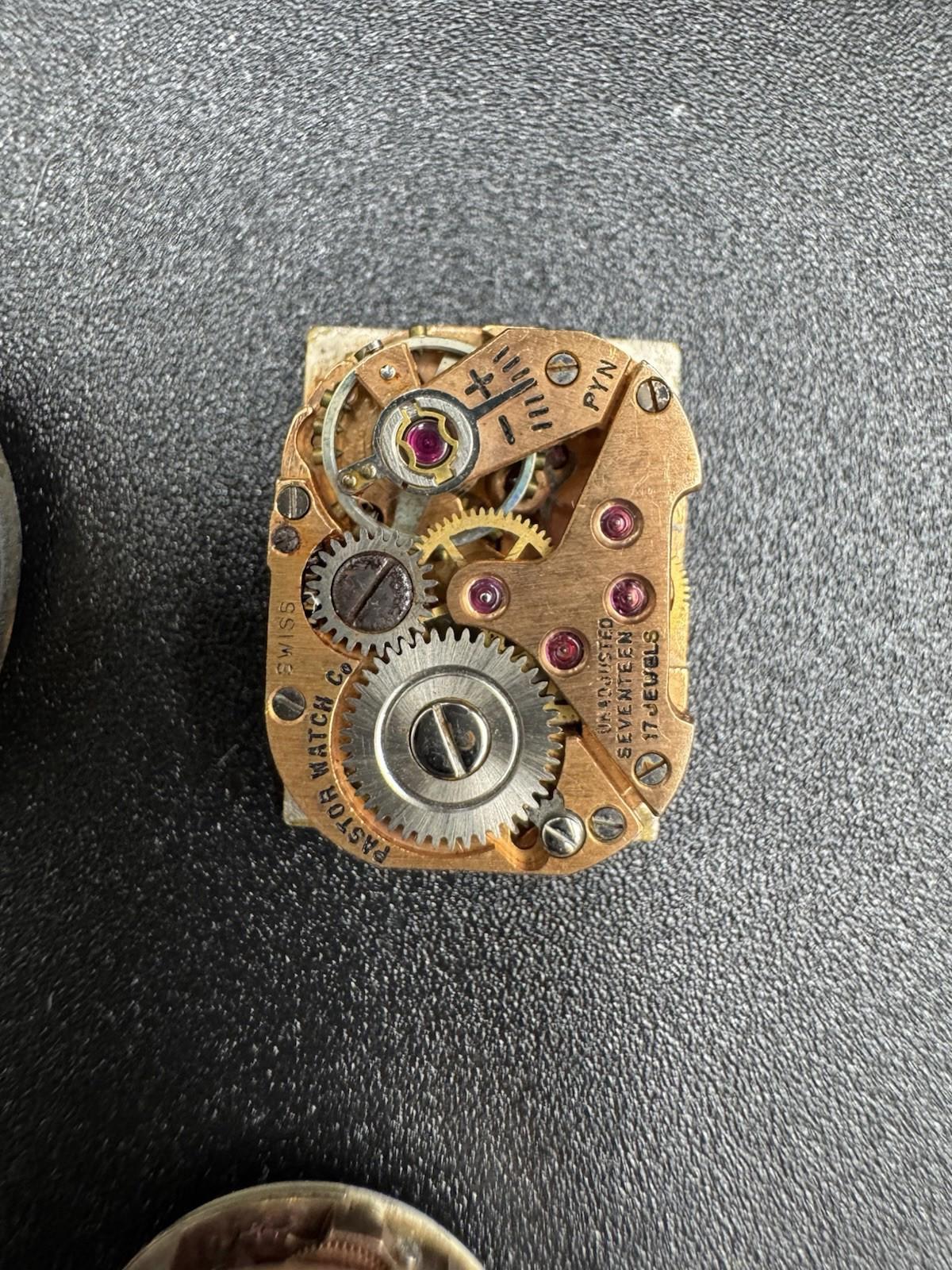 Watch Movements Lot of 4 Hamilton Benrus Riviera Hoga 17J