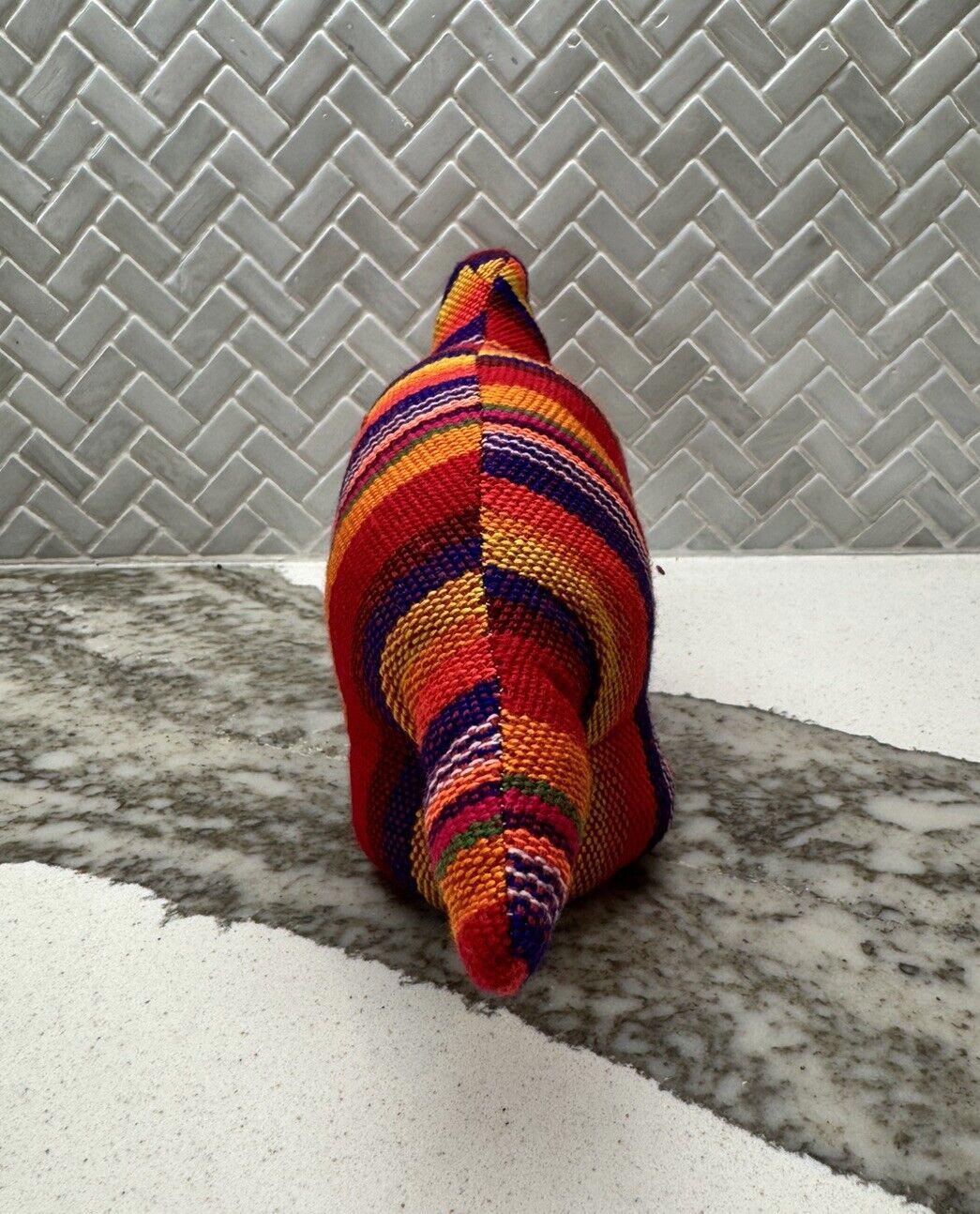 Handmade Guatemalen / Salvadorian Stuffed Dinosaur Toy