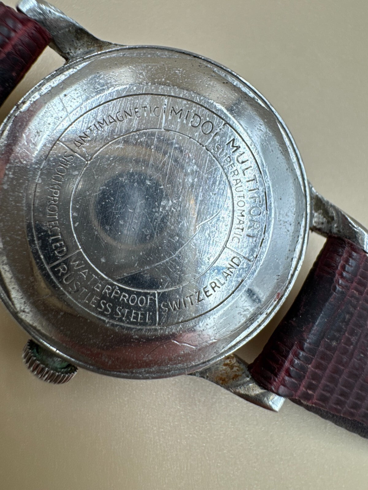 Vintage Mido Multifort Extra Super-Automatic Swiss Mens Watch - Needs Servicing