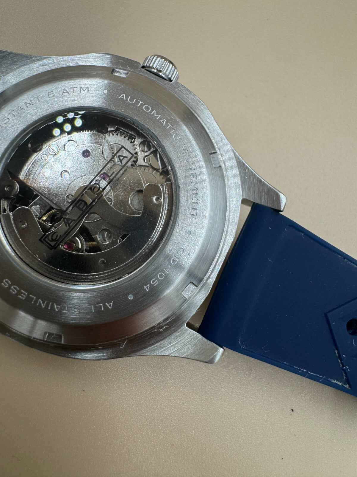 Cadola Tail Light Automatic CD-1054-02 Blue and Silver Watch in Great Condition
