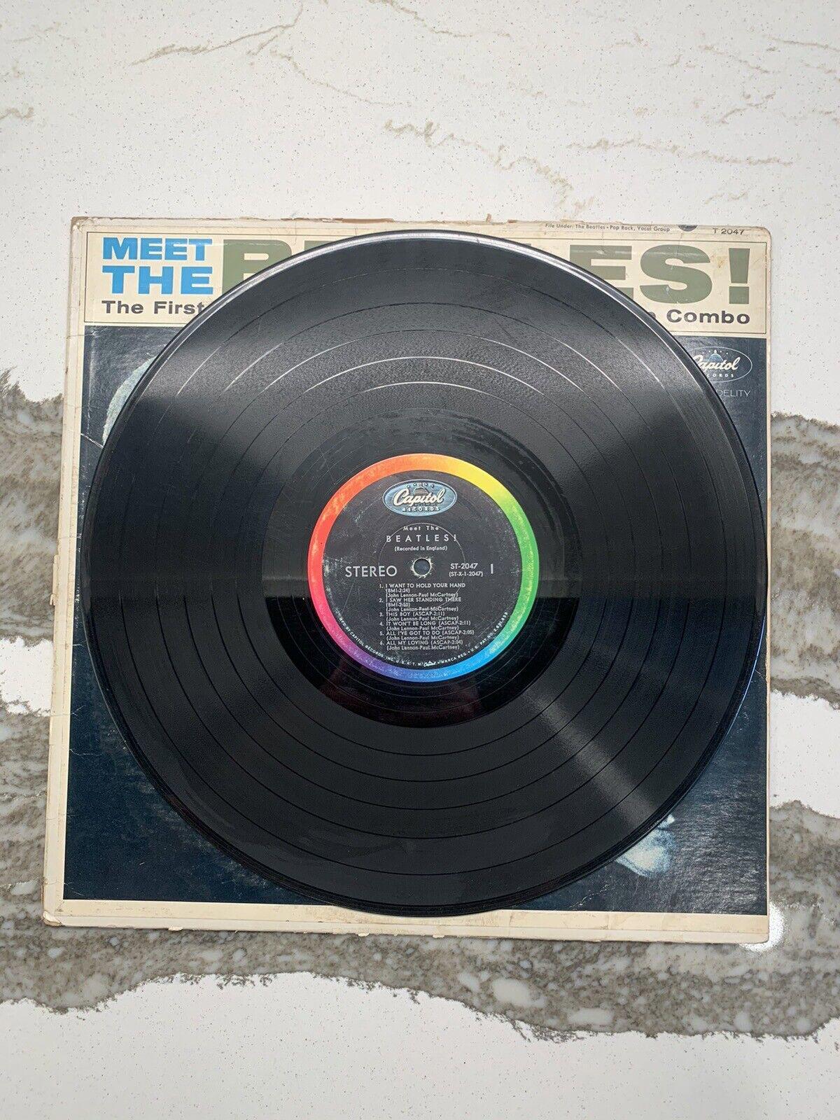 MONO! BEATLES - Sleeve & Vinyl "Meet the Beatles" Record
