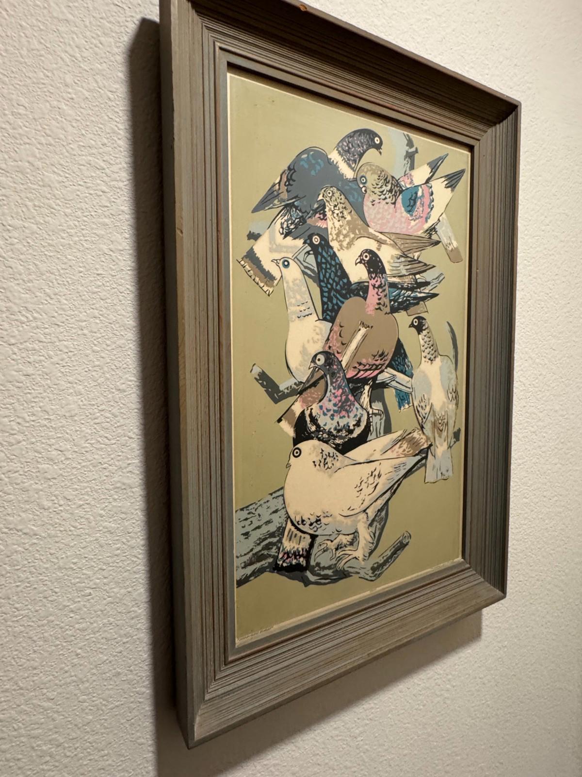 Millard Sheets Startled Birds Serigraph Print 3/370 Signed