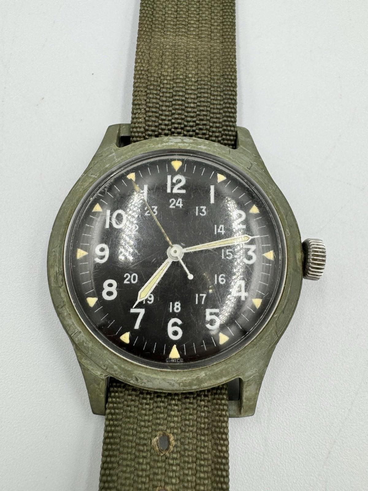 U.S. Military Wrist Watch · October 1965 – Original Issue with Strap