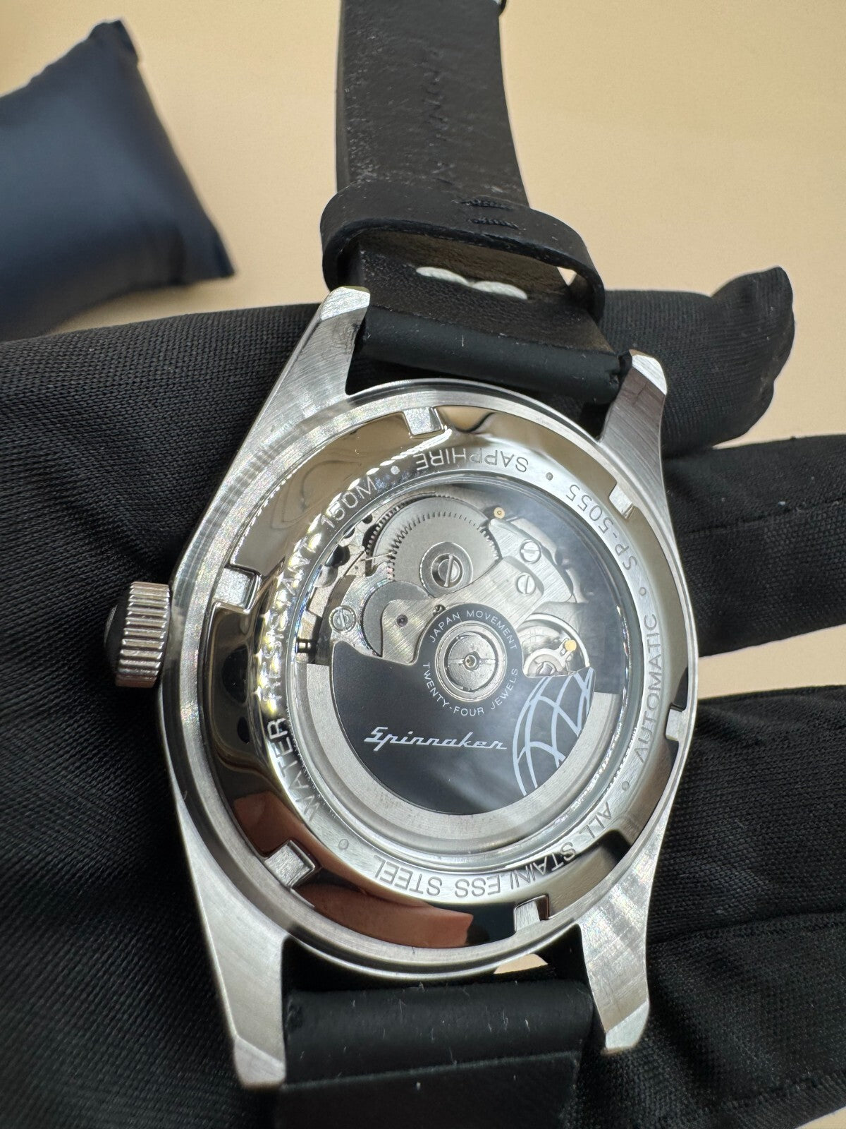 Spinnaker Fleuss SP-5055-03 Men's 43mm Stainless Steel Automatic Wristwatch Blac