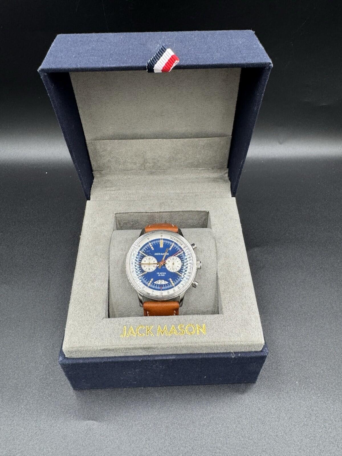 Exquisite JACK MASON Racing Chronograph Quartz Men's Watch JM-R402-006 Tachymete