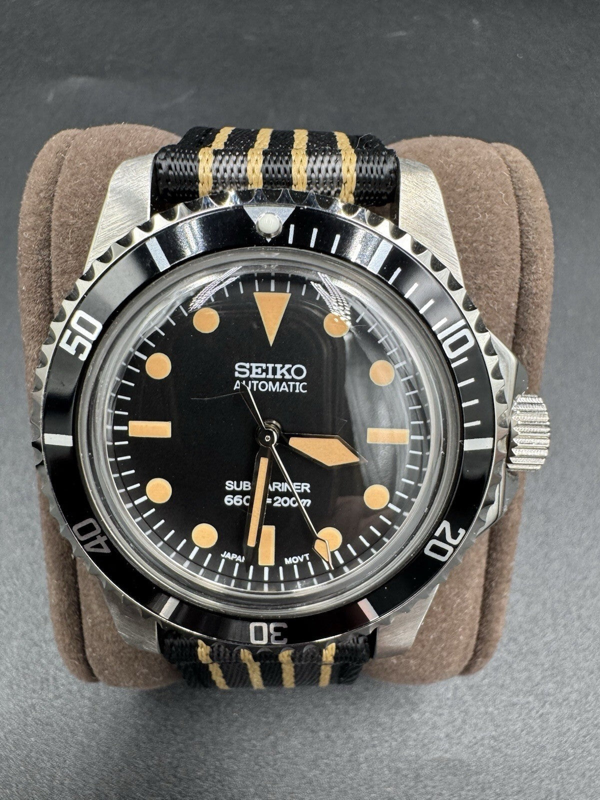 Seiko Submariner GMT Mod Men's 43mm Stainless Steel Automatic Wristwatch Custom