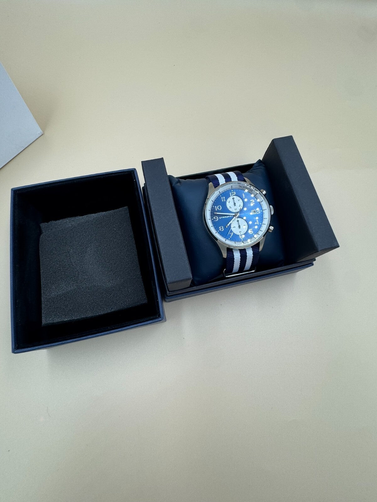 Spinnaker Maritime 44mm Men's Watch SP-5050-02 - Very Rare Nylon Strap Great Con