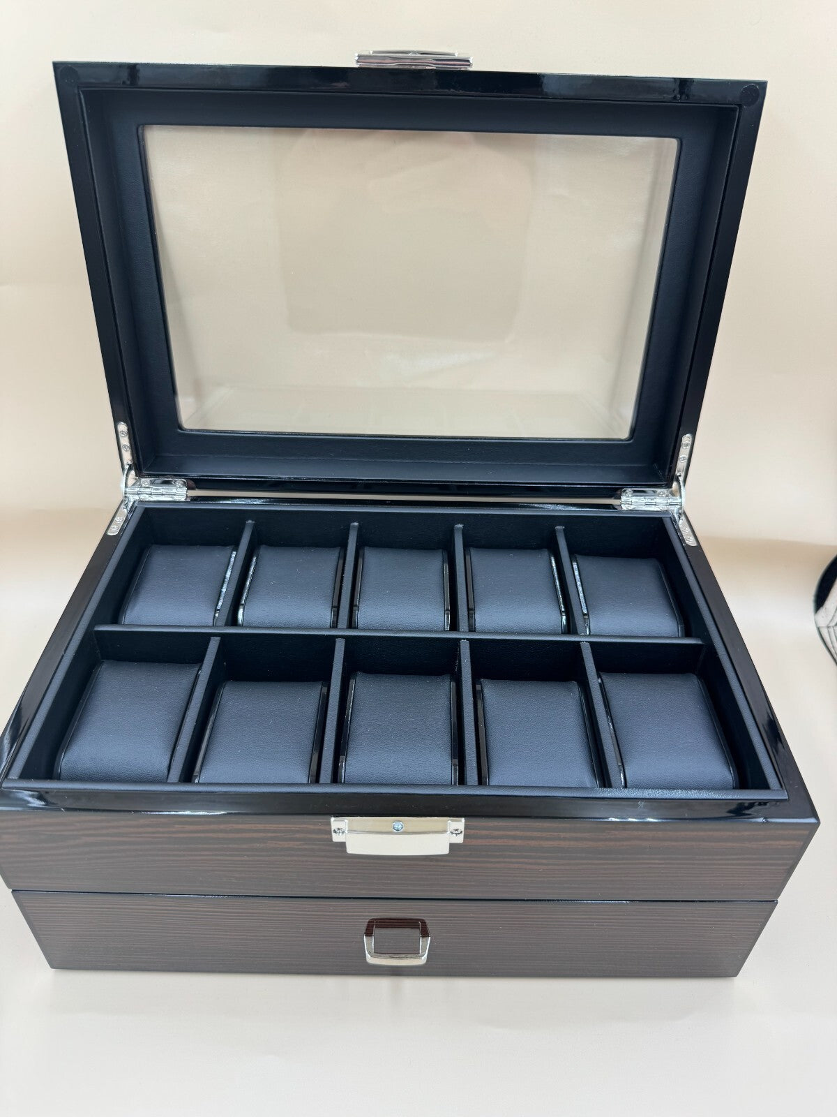 Bewishome Watch Box 20 Slots Watch Case For Men - Luxury Watch Organi Near Mint