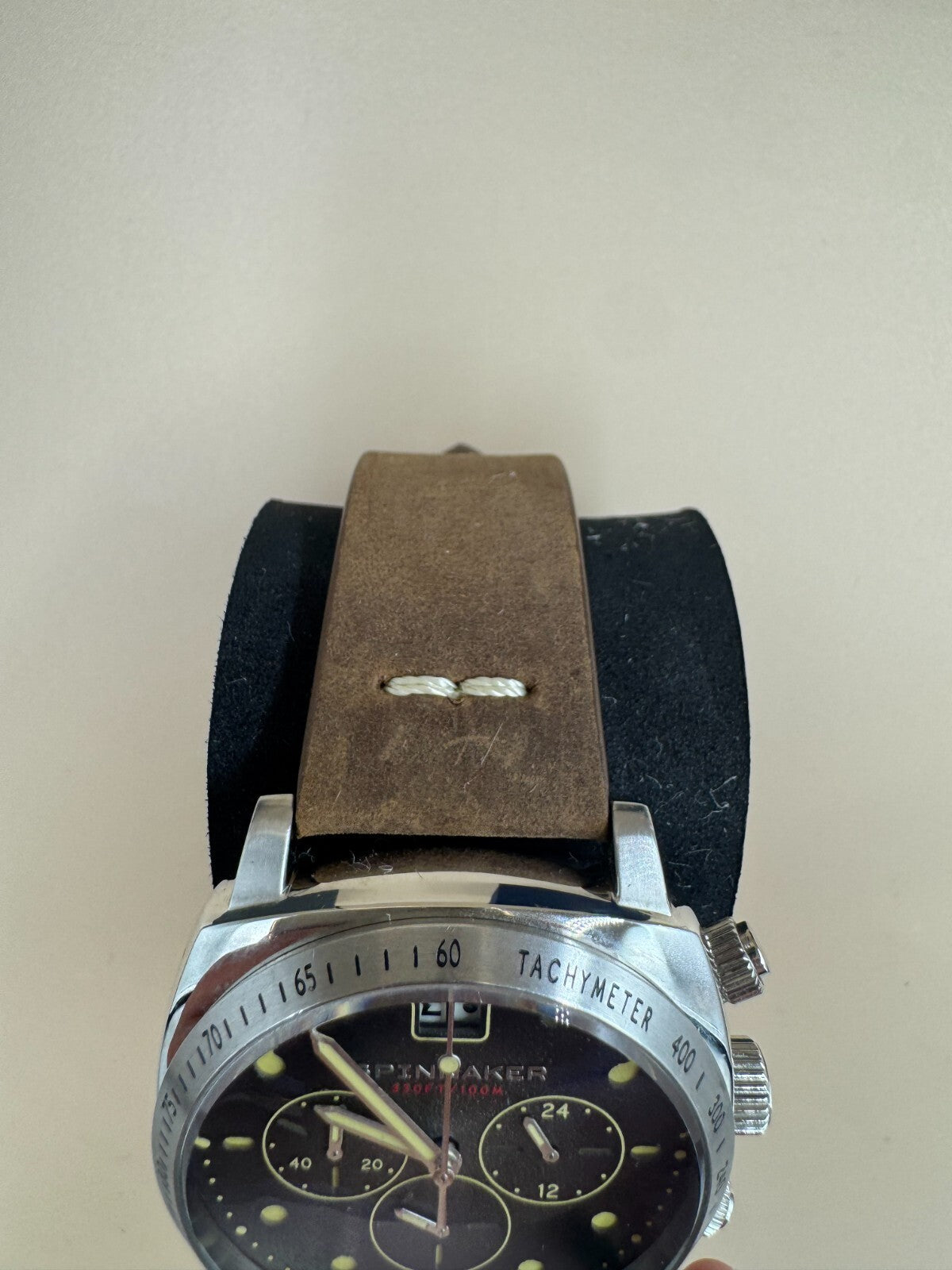 Spinnaker Hull SP-5068-02 Mens Chronograph 42mm Watch Brown Dial w Box and Paper