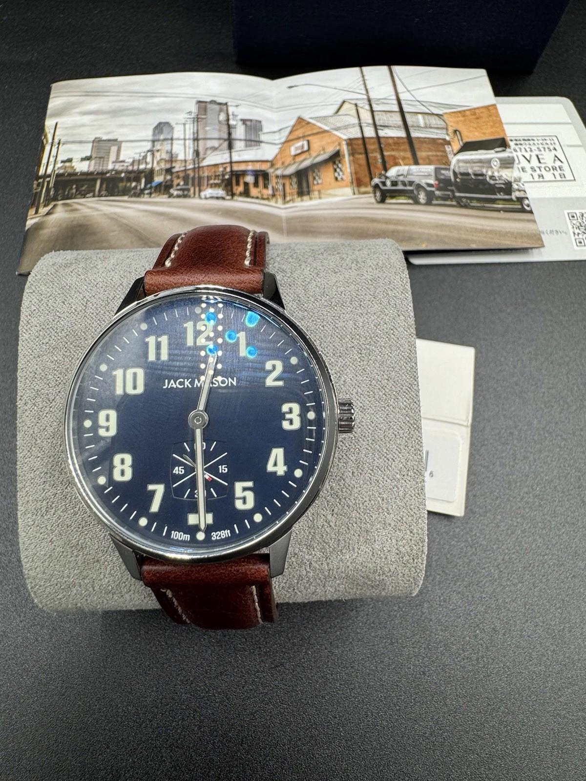 SOLD OUT Jack Mason Field Sub Second Quartz 38mm brown