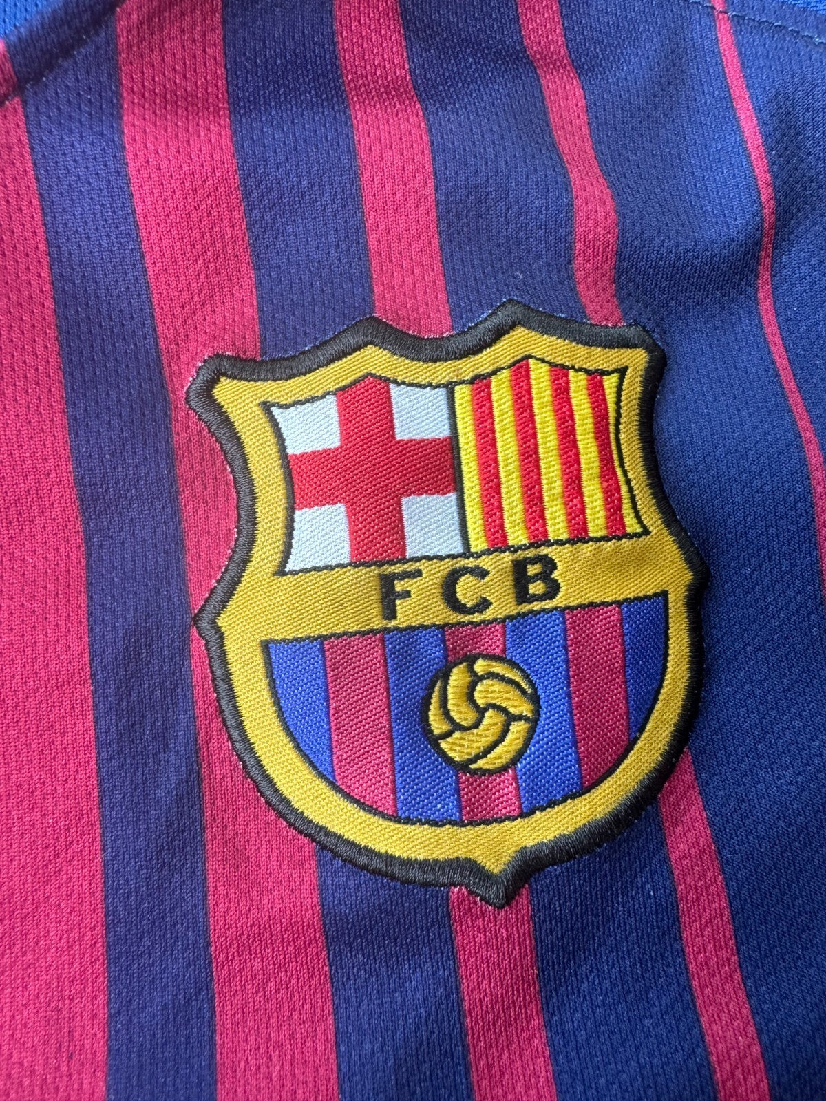Nike FC Barcelona Lionel Messi #10 Youth Size 28 Jersey 2017 2018 Dri-FIT La Lig