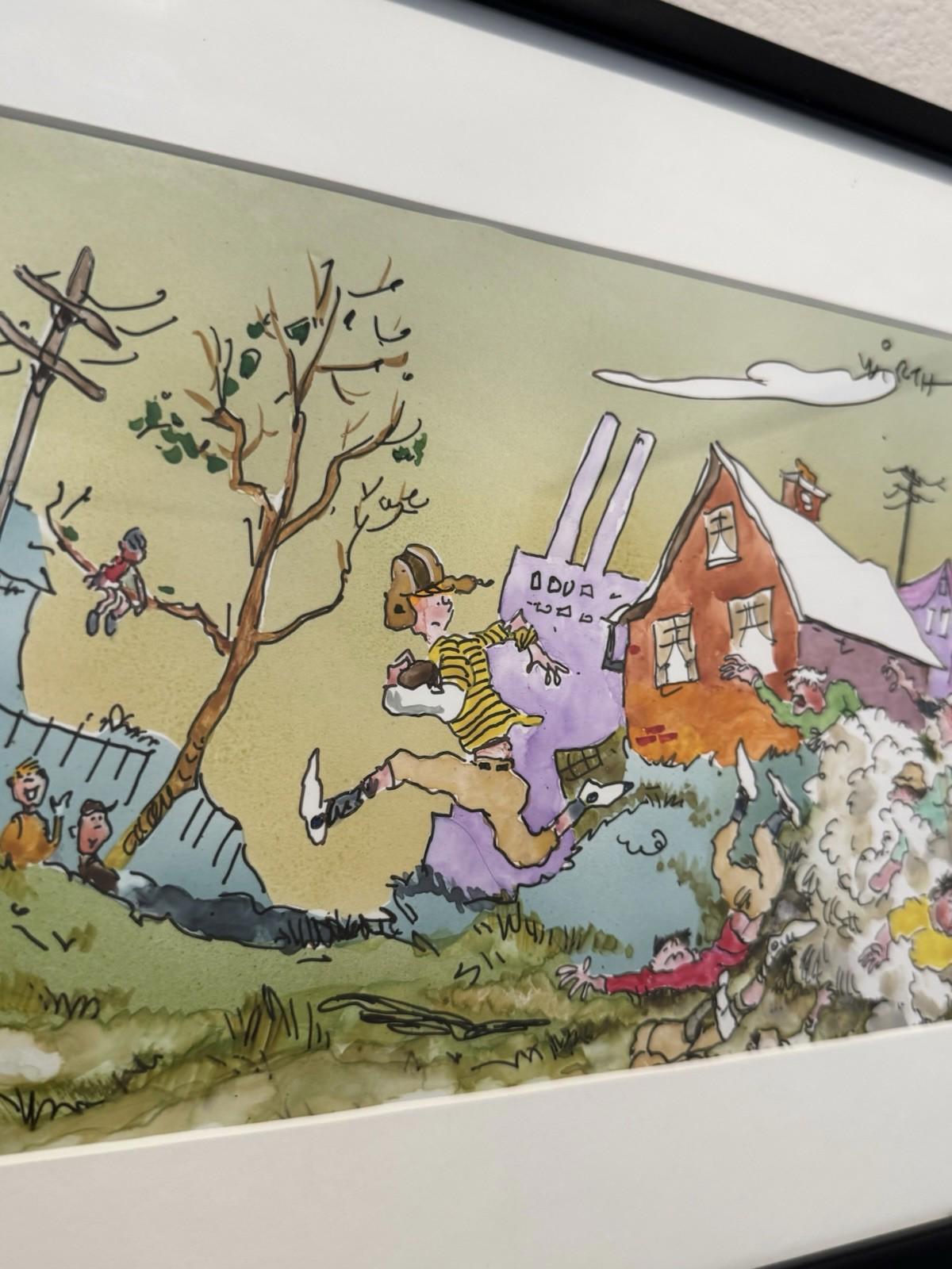 Cliff Wirth Signed Original Cartoon Art Framed One of One