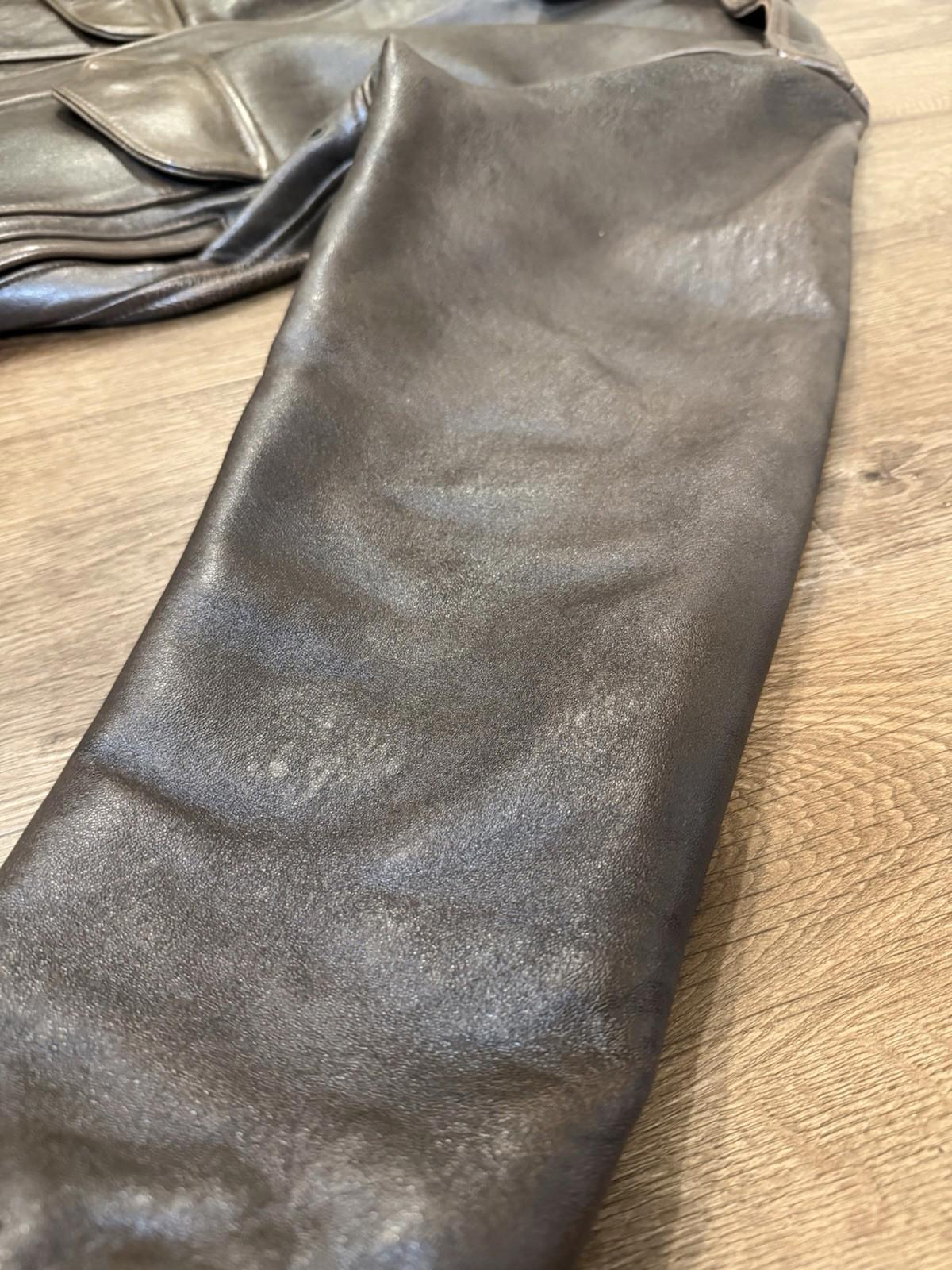 Cockpit USA Type A-2 Leather Bomber Jacket Brown Aviator's Flight Kit No 30-1415