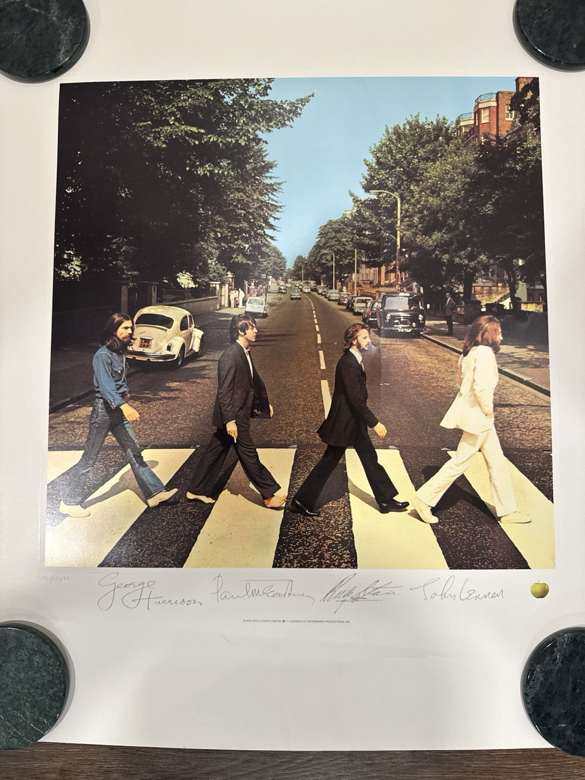 The Beatles Abbey Road Iconic Album Cover Lithograph Ultra Rare Not Plate Signed