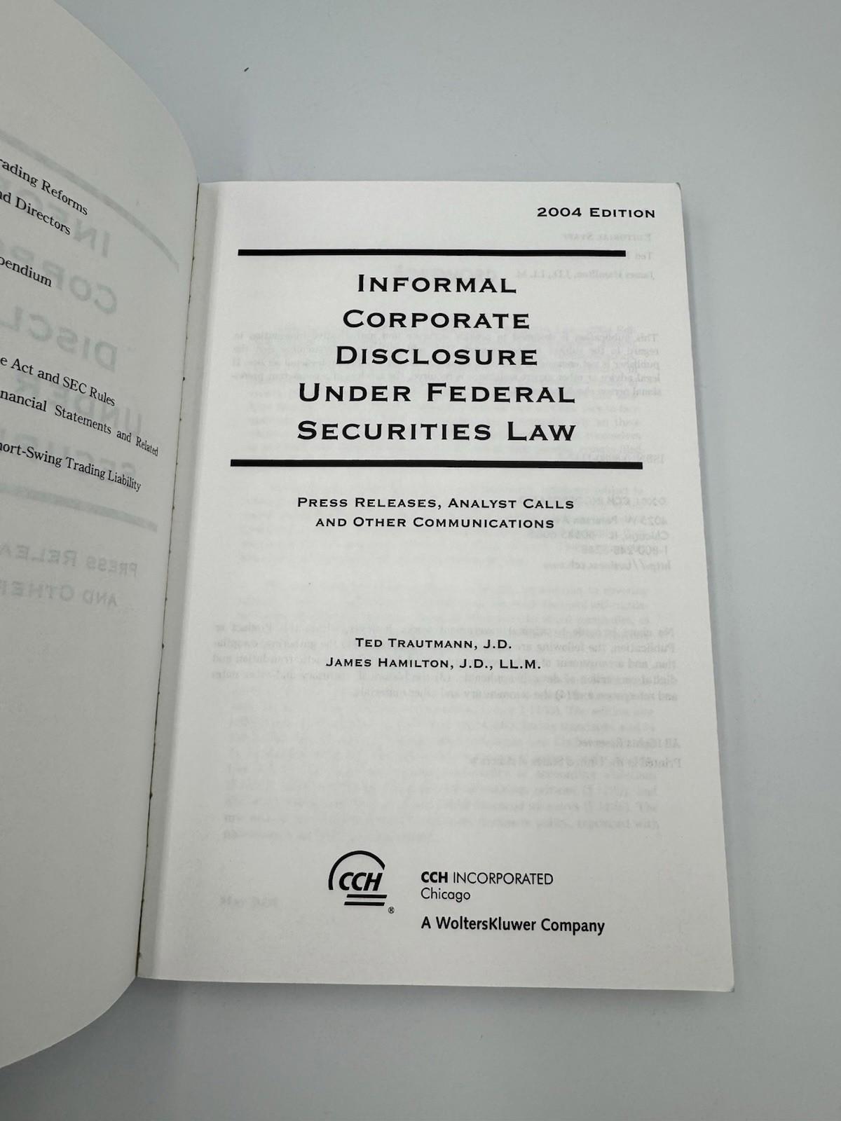Informal Corporate Disclosure Under Federal Securities Law