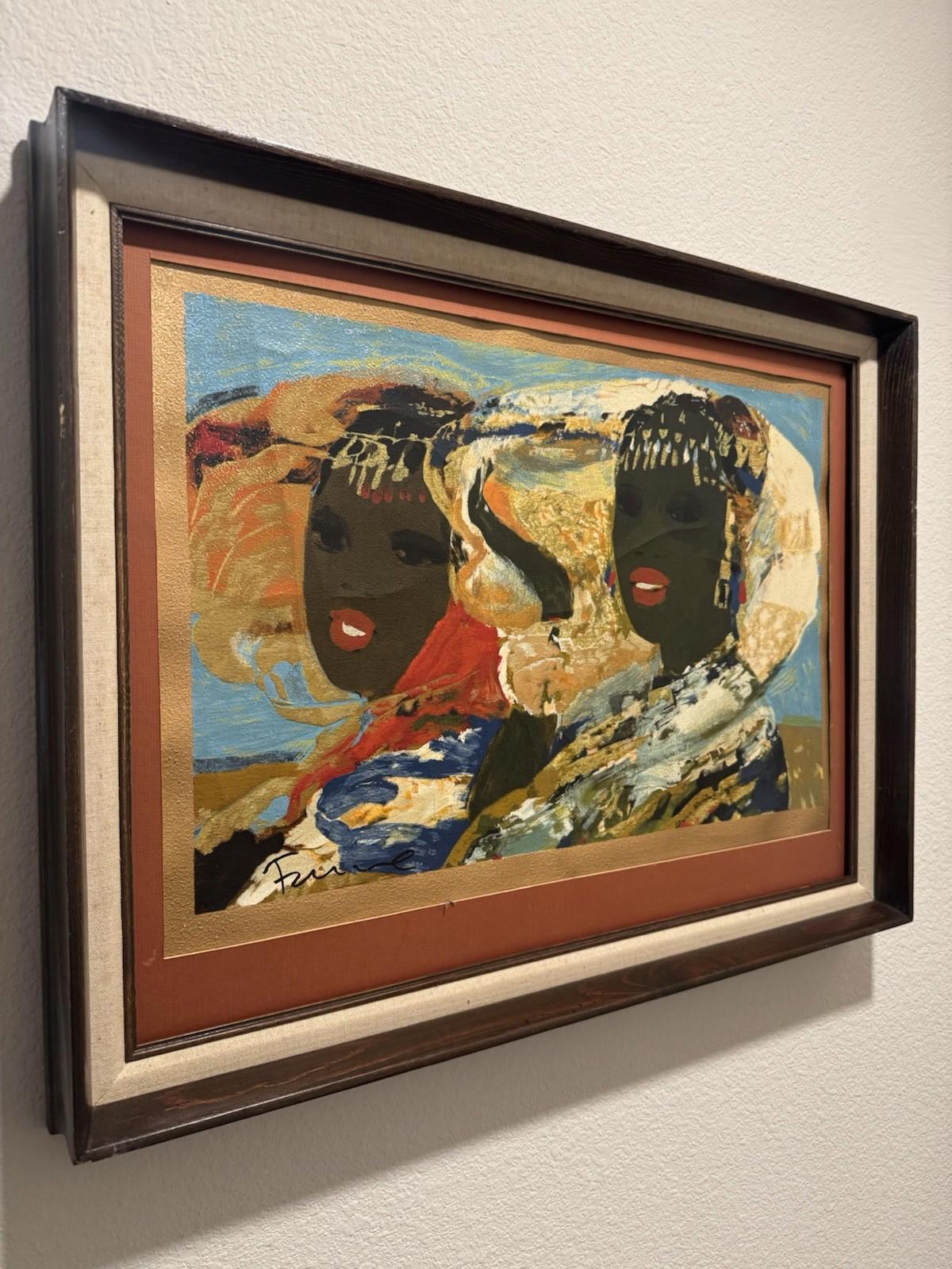 Salvatore Fiume Somale Painting P.A. Controlled Fauve Stamp