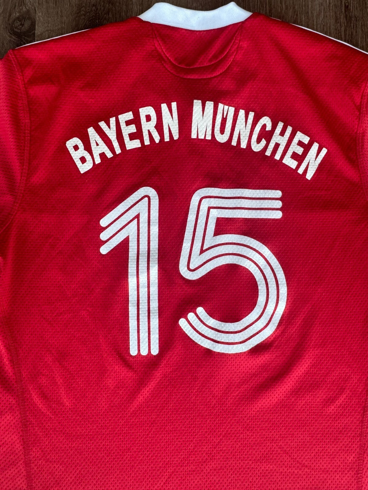 Adidas Bayern Munich 2007-09 T-Home Home Jersey Size M Number #15 Rare Soccer G+