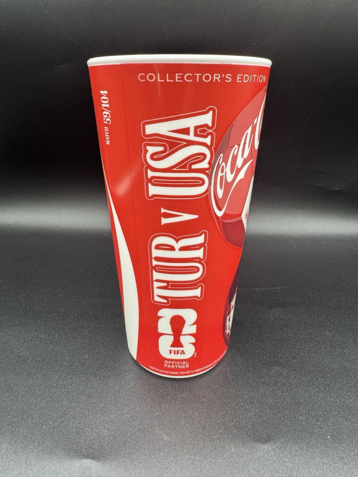 Official Licensed FIFA World Cup 2026 USA v Türkiye Coca Cola Cup Turkey Merch M