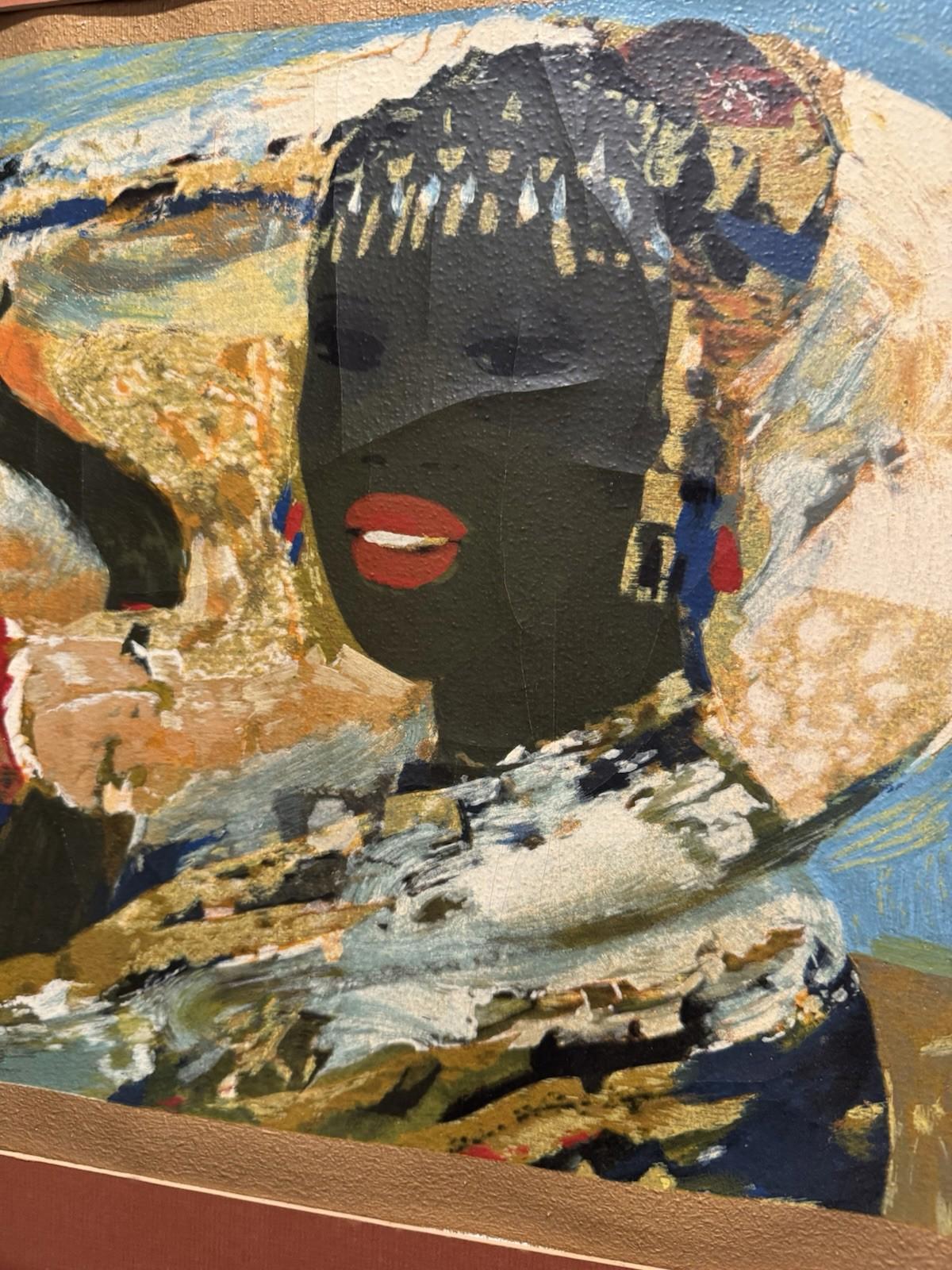 Salvatore Fiume Somale Painting P.A. Controlled Fauve Stamp