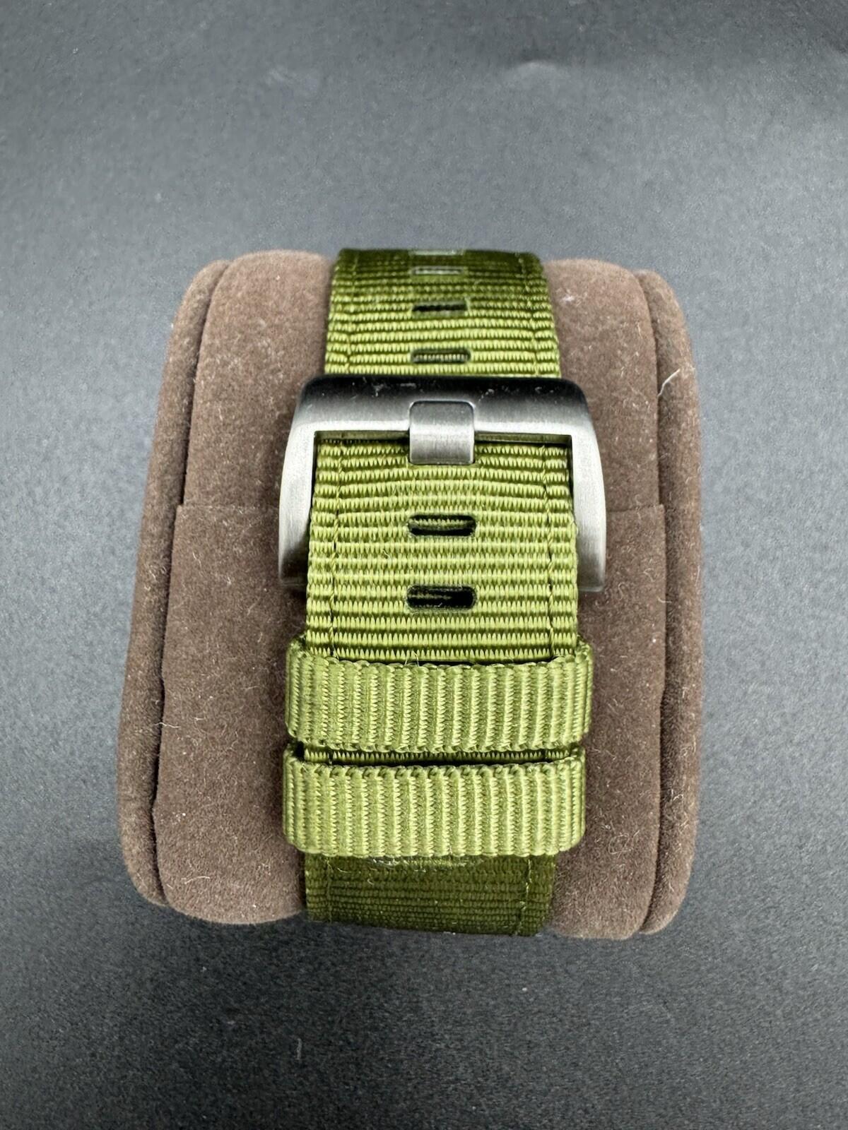 Jack Mason Aviation JM-A101-204 Green Nylon Strap 42mm Pilot Watch Missing Screw