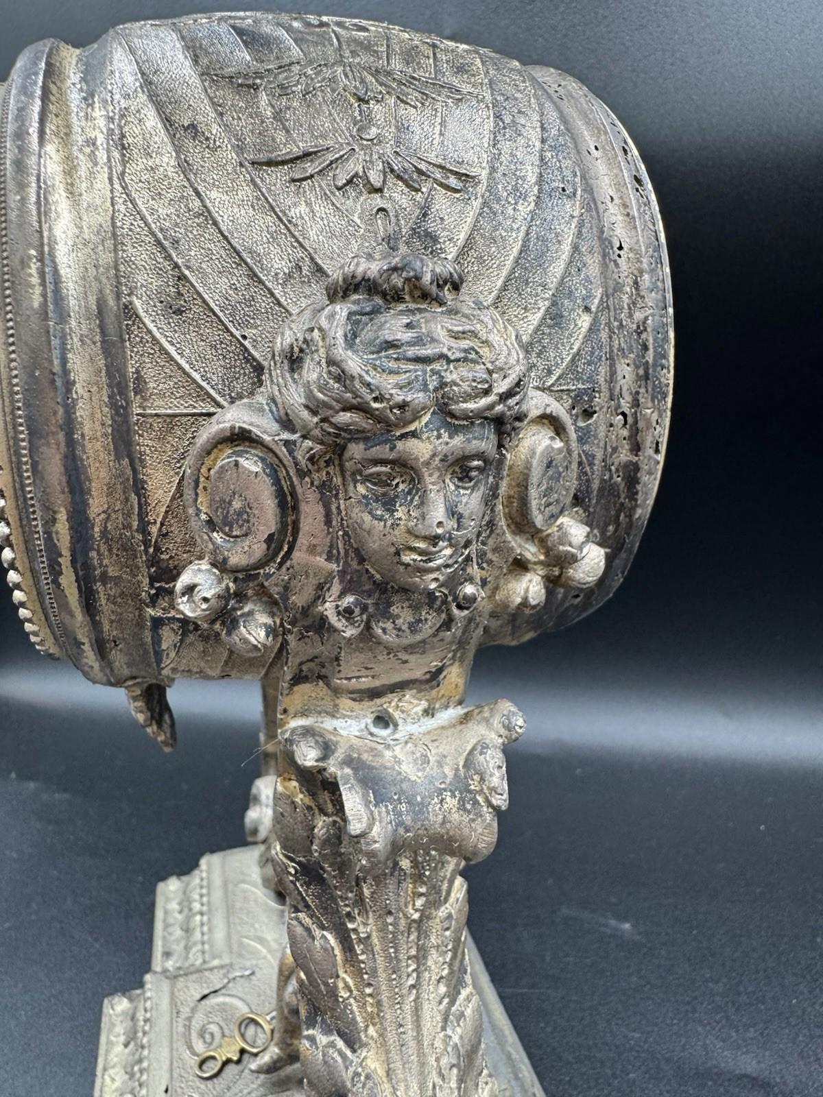 Antique Eugène Farcot Swinging Cherub Mystery Clock French