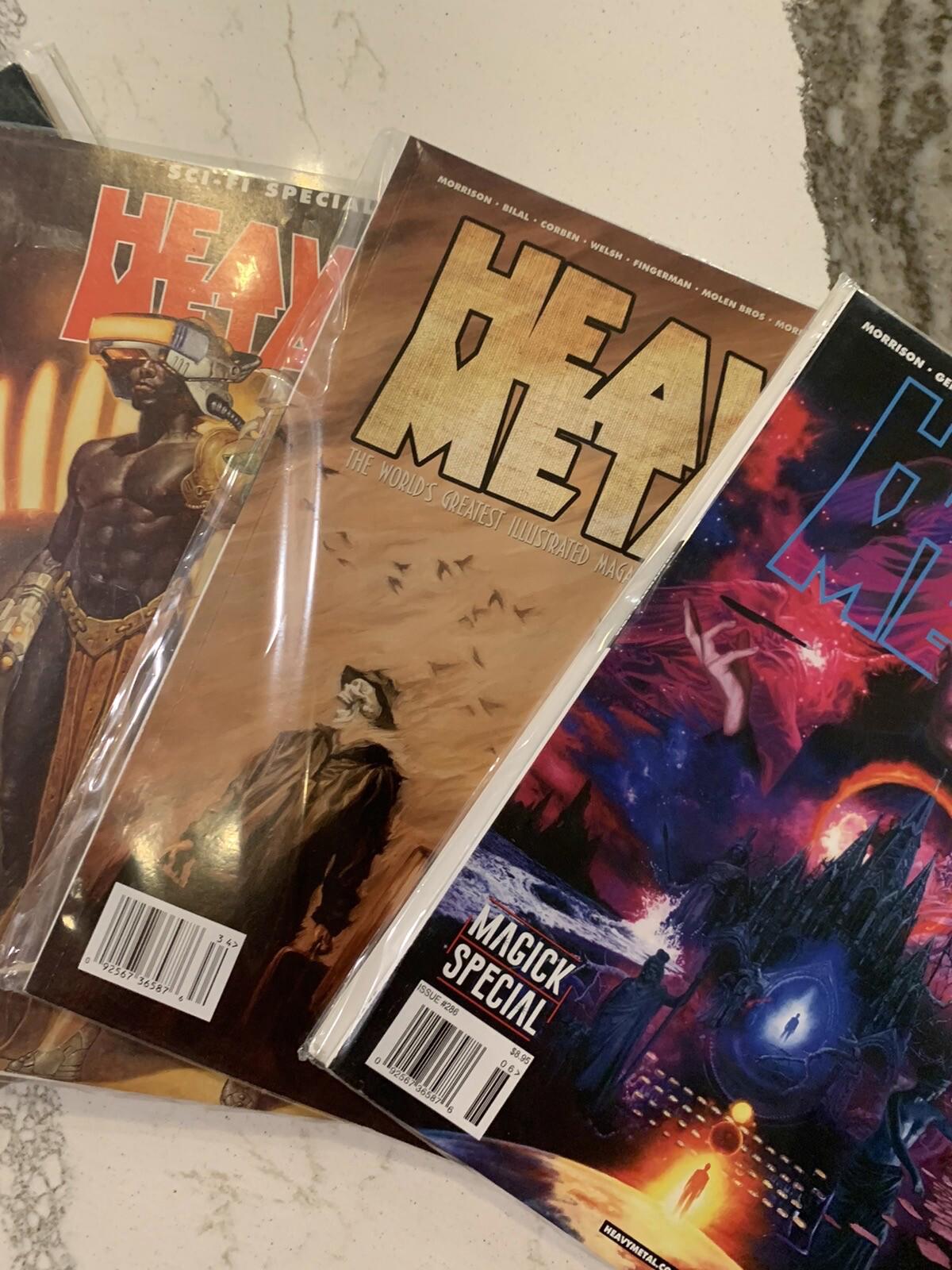 Heavy Metal Magazine 1983- 2018 Lot of 5 Fantasy Collection