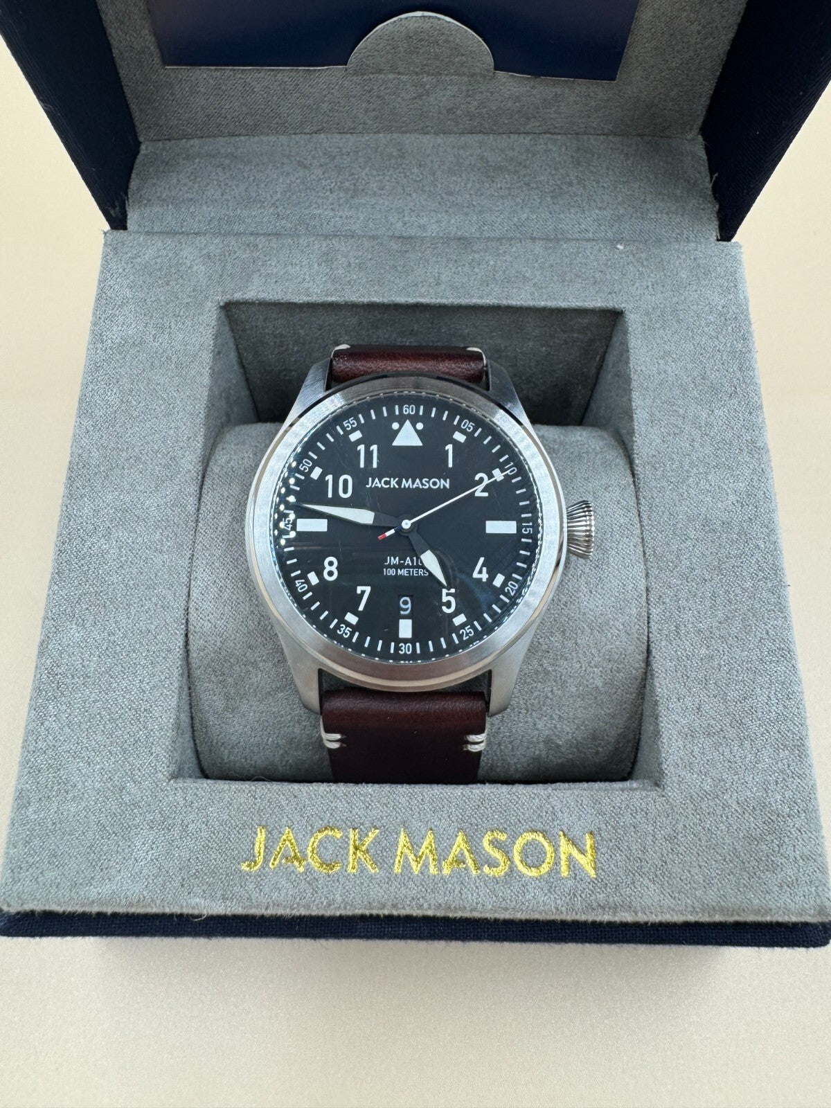 Jack Mason Watch JM-A101-002 Men's Regular Import Brown with Box Stainless Steel