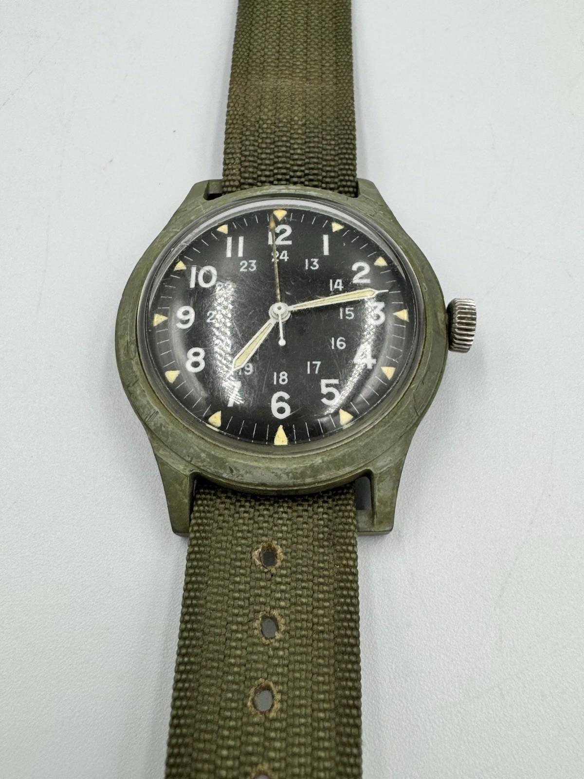 U.S. Military Wrist Watch · October 1965 – Original Issue with Strap