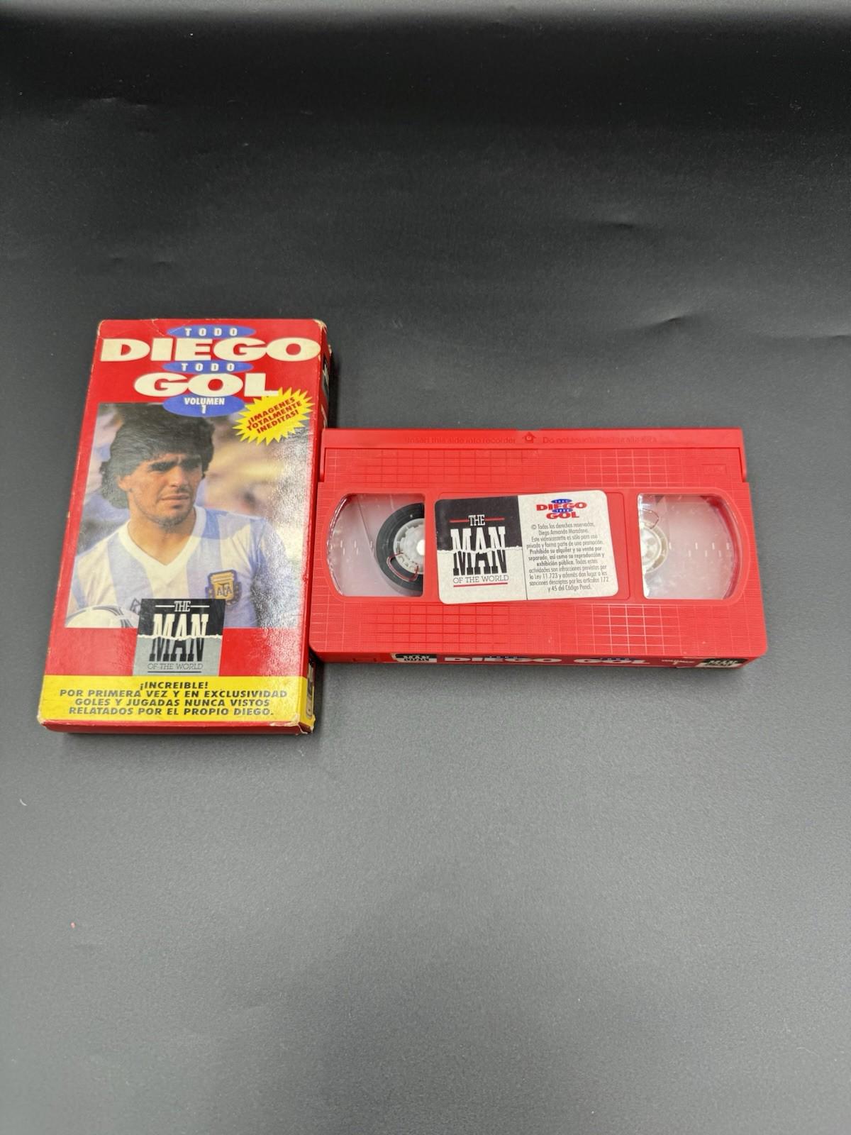 Todo Diego Todo Gol Volumen 1 Maradona Soccer VHS Video Tape