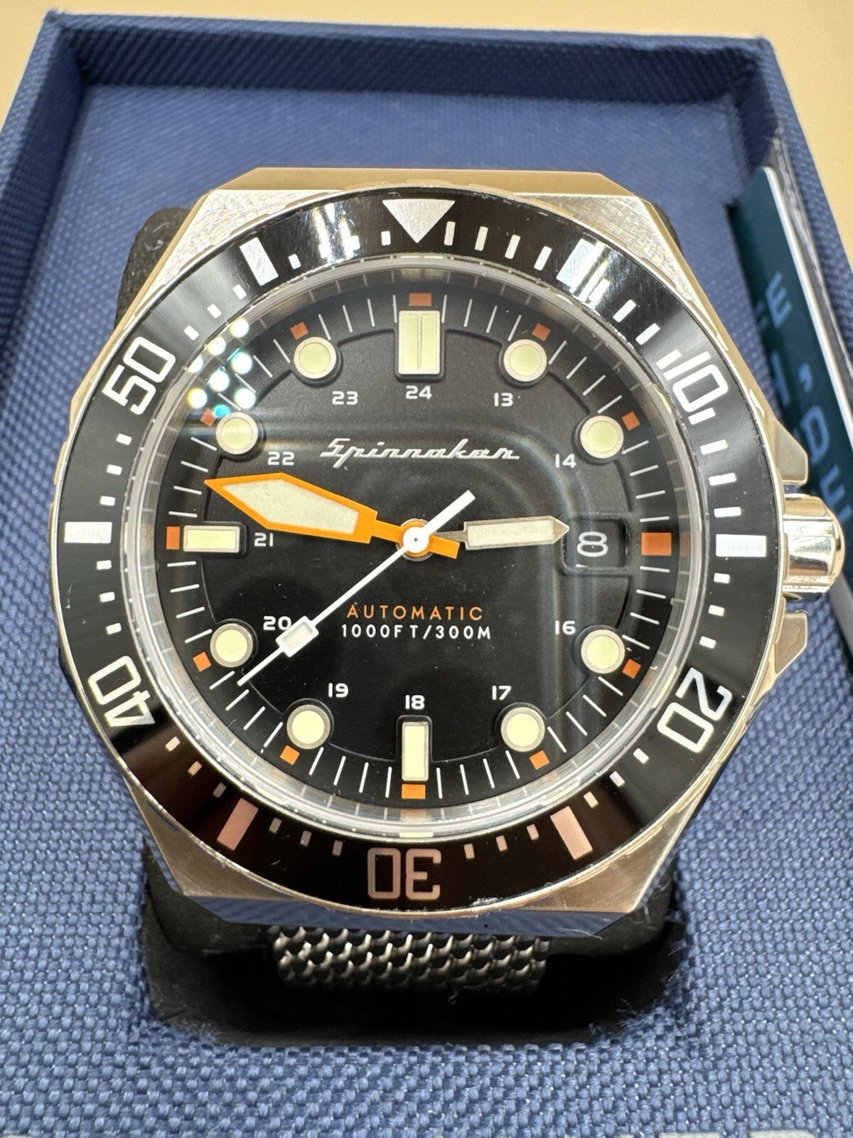 Spinnaker Dumas SP-5081 300 Automatic Date 300m 44mm Great Condition Rare Bezel