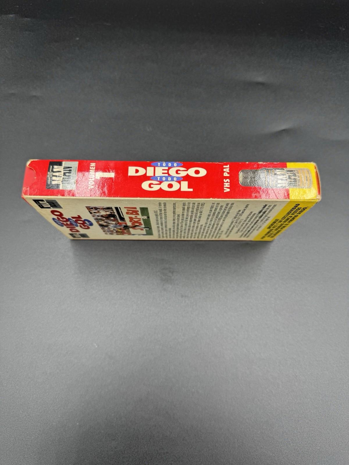 Todo Diego Todo Gol Volumen 1 Maradona Soccer VHS Video Tape
