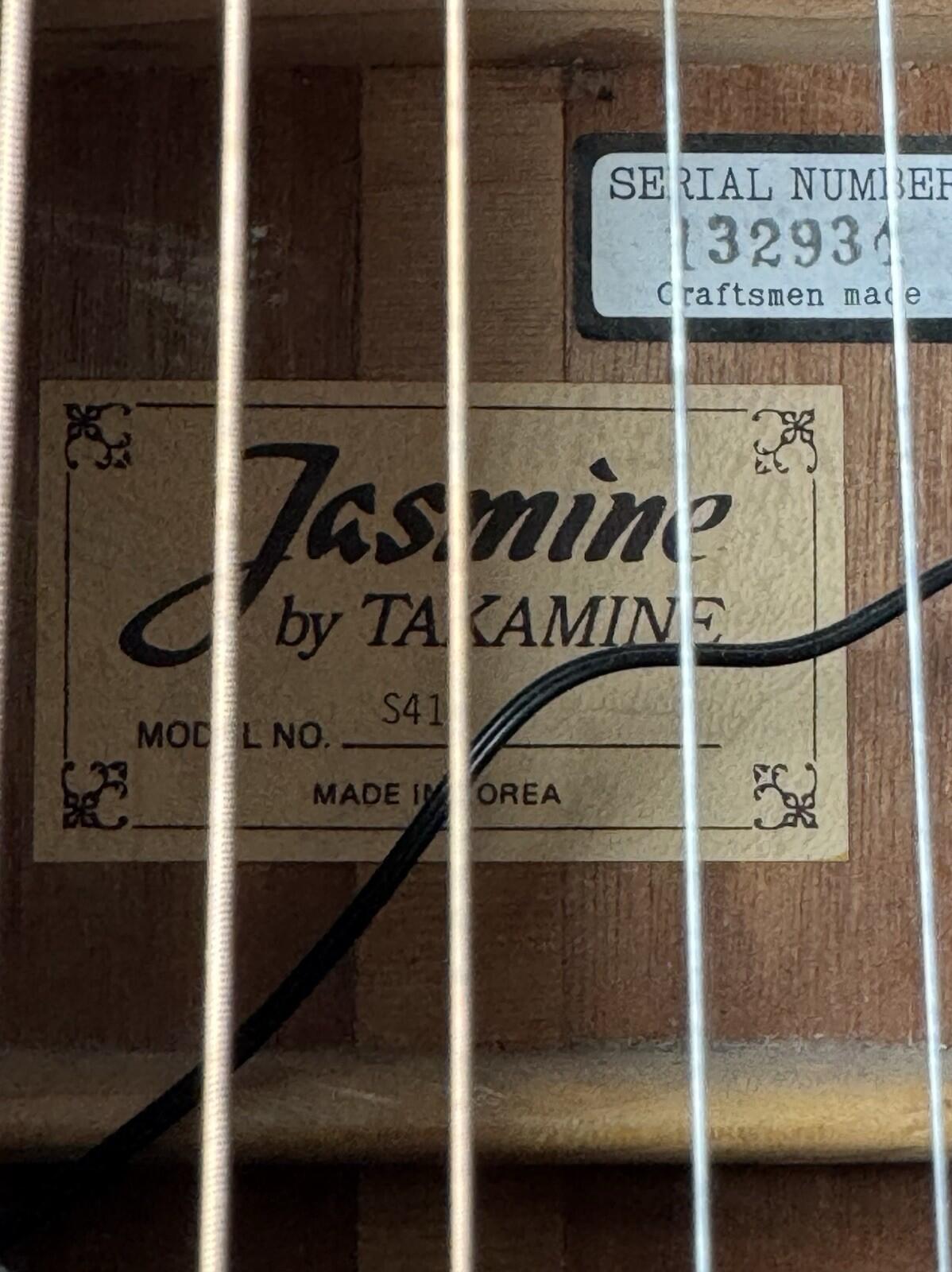Jasmine by Takamine S41 Black Dreadnought Acoustic Guitar - Chris Hager Estate G