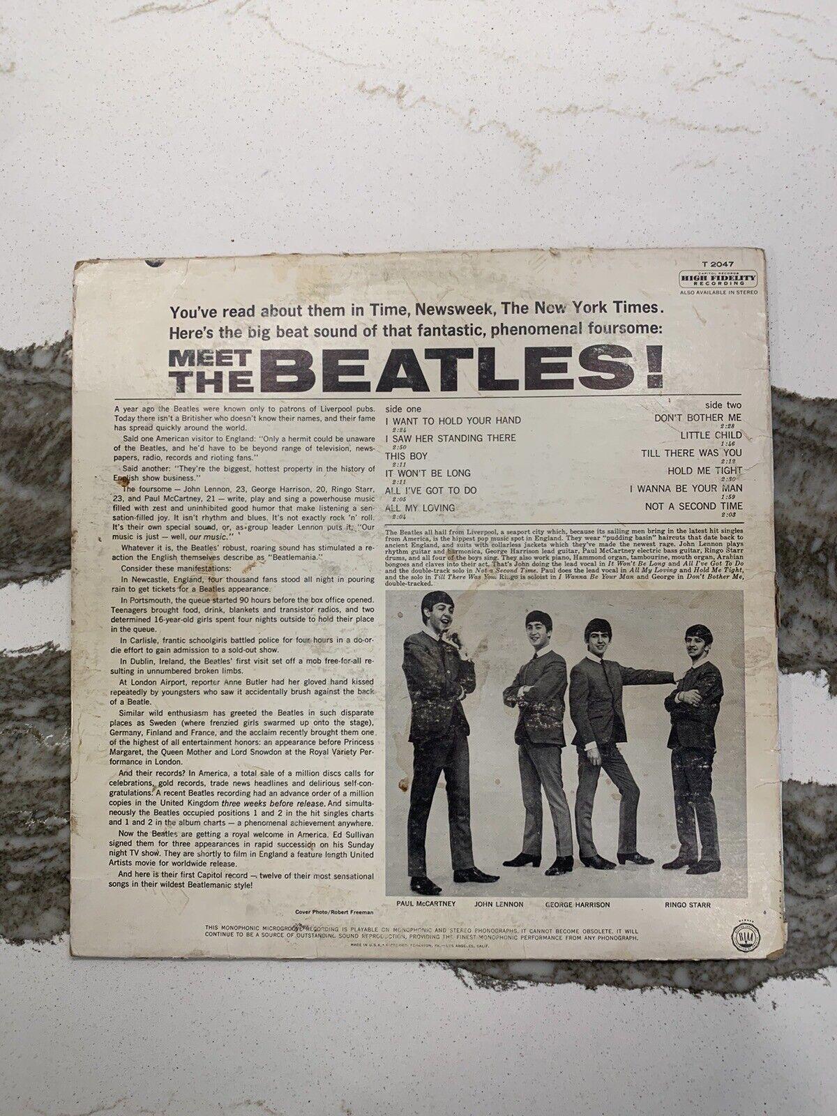 MONO! BEATLES - Sleeve & Vinyl "Meet the Beatles" Record